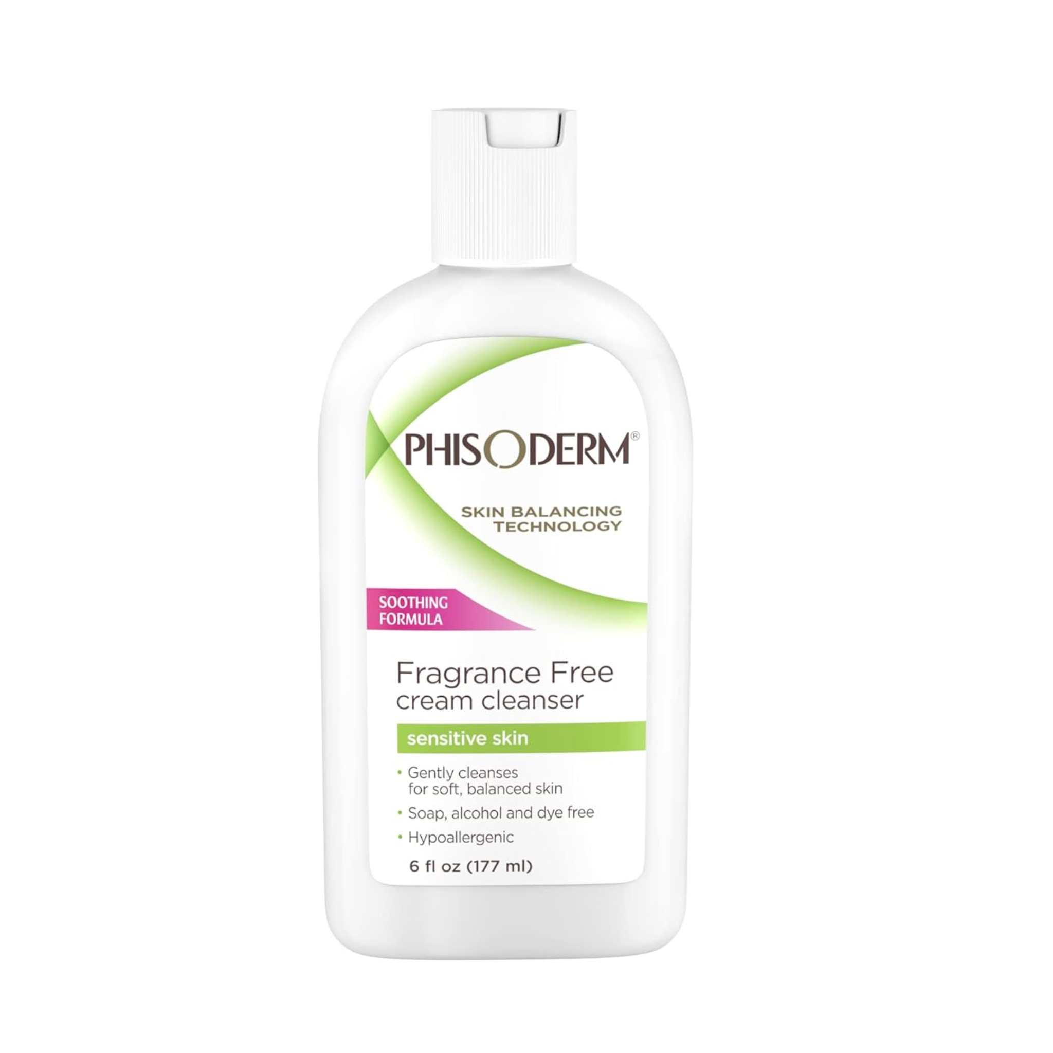 pHisoderm, Fragrance Free Cream Cleanser, Gentle Cleansing for Sensitive Skin, 6 oz
