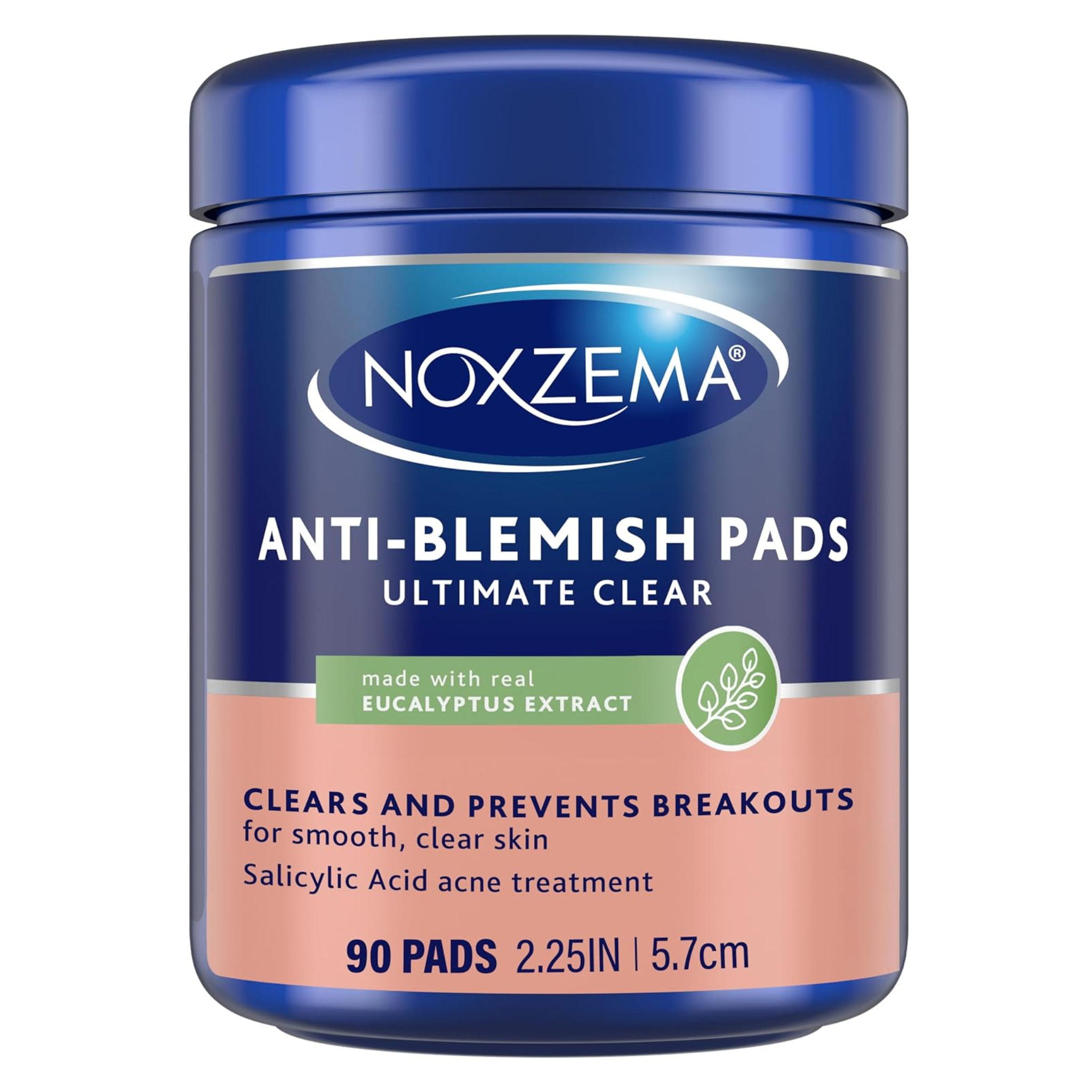 Noxzema, Ultimate Clear Face Pads, Anti-Blemish Formula for Clearer Skin, 90 Count
