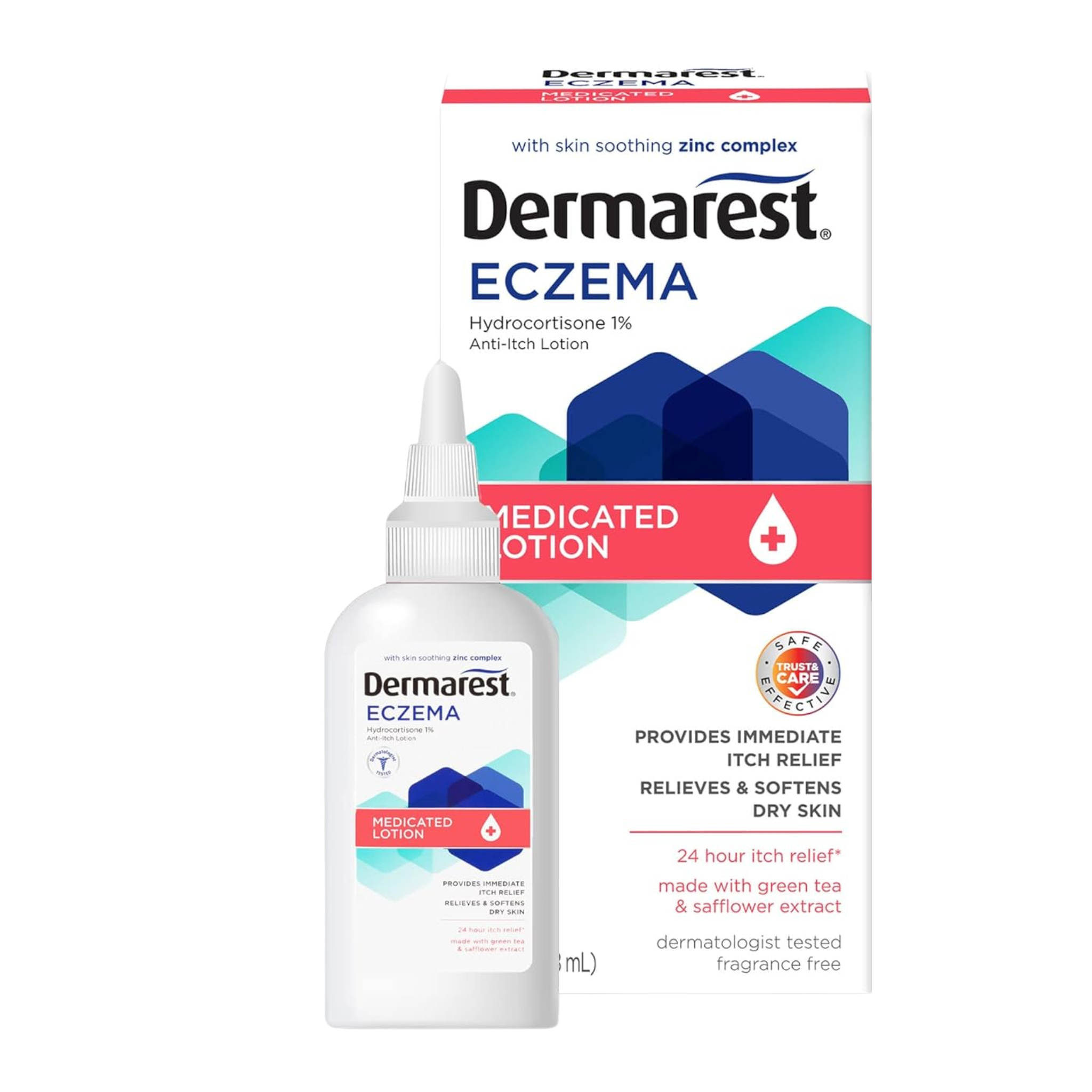 Dermarest, Eczema Medicated Lotion, Soothes Itchy & Irritated Skin, 4 fl oz Bottle
