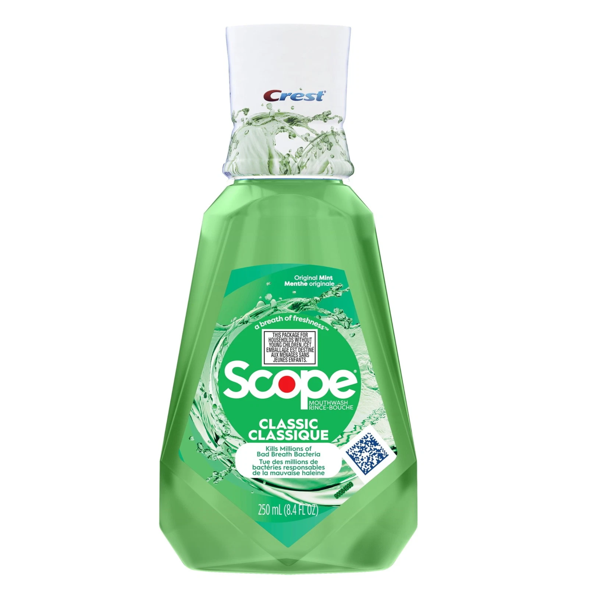 Crest, Scope Classic Mouthwash, Original Mint Flavor for Clean and Fresh Breath, 8.4 fl oz