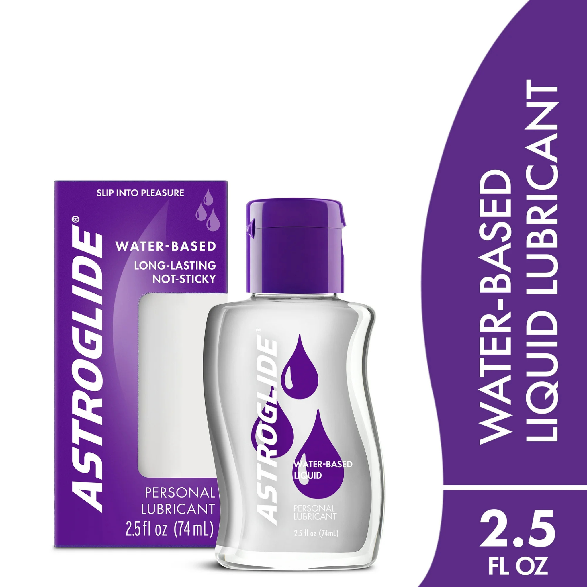 Astroglide Liquid Water Based Personal Lube, for Men, for Women, Travel-Friendly Size, 2.5oz - Pharmaful