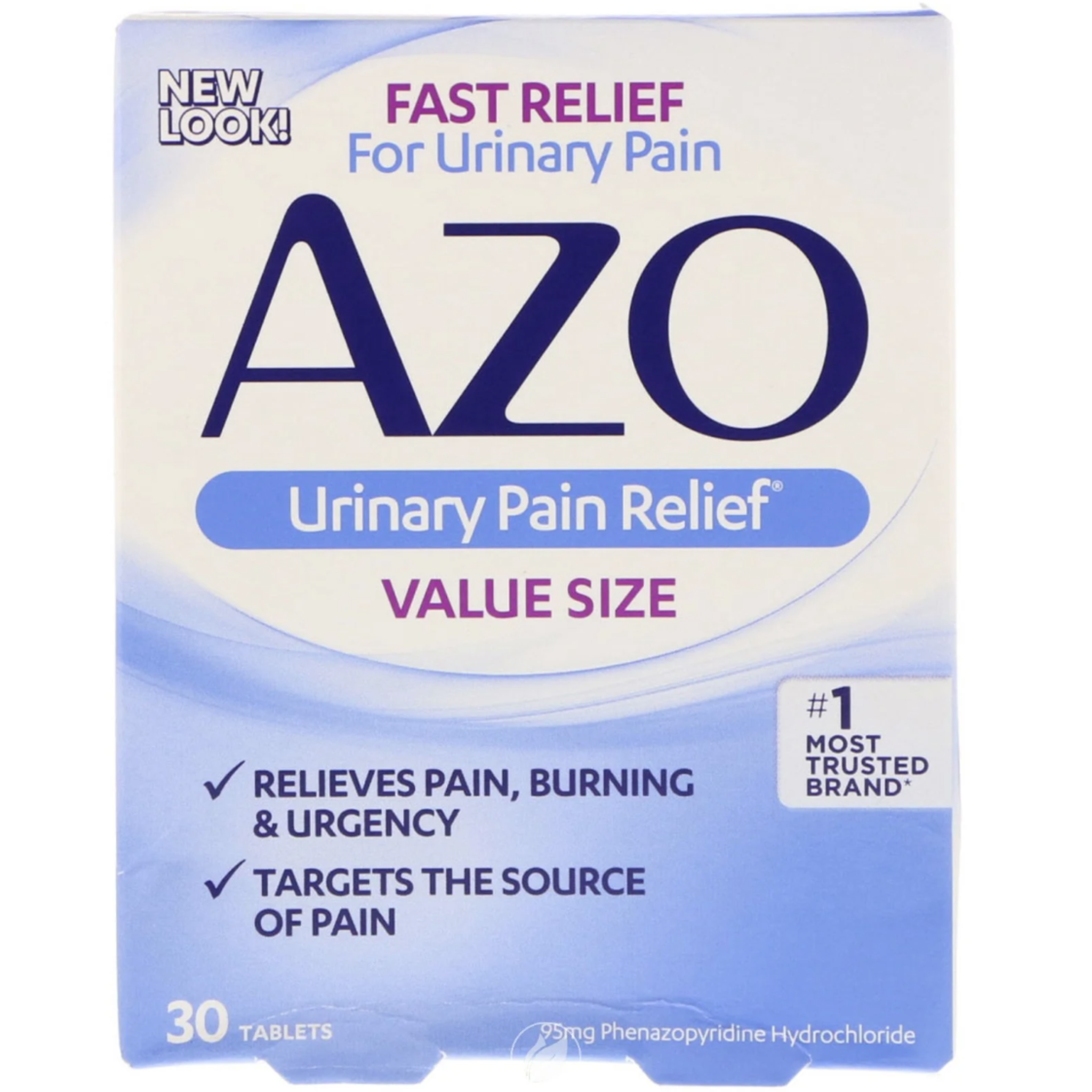 Azo Standard, Urinary Pain Relief, 30 Tablets - Pharmaful