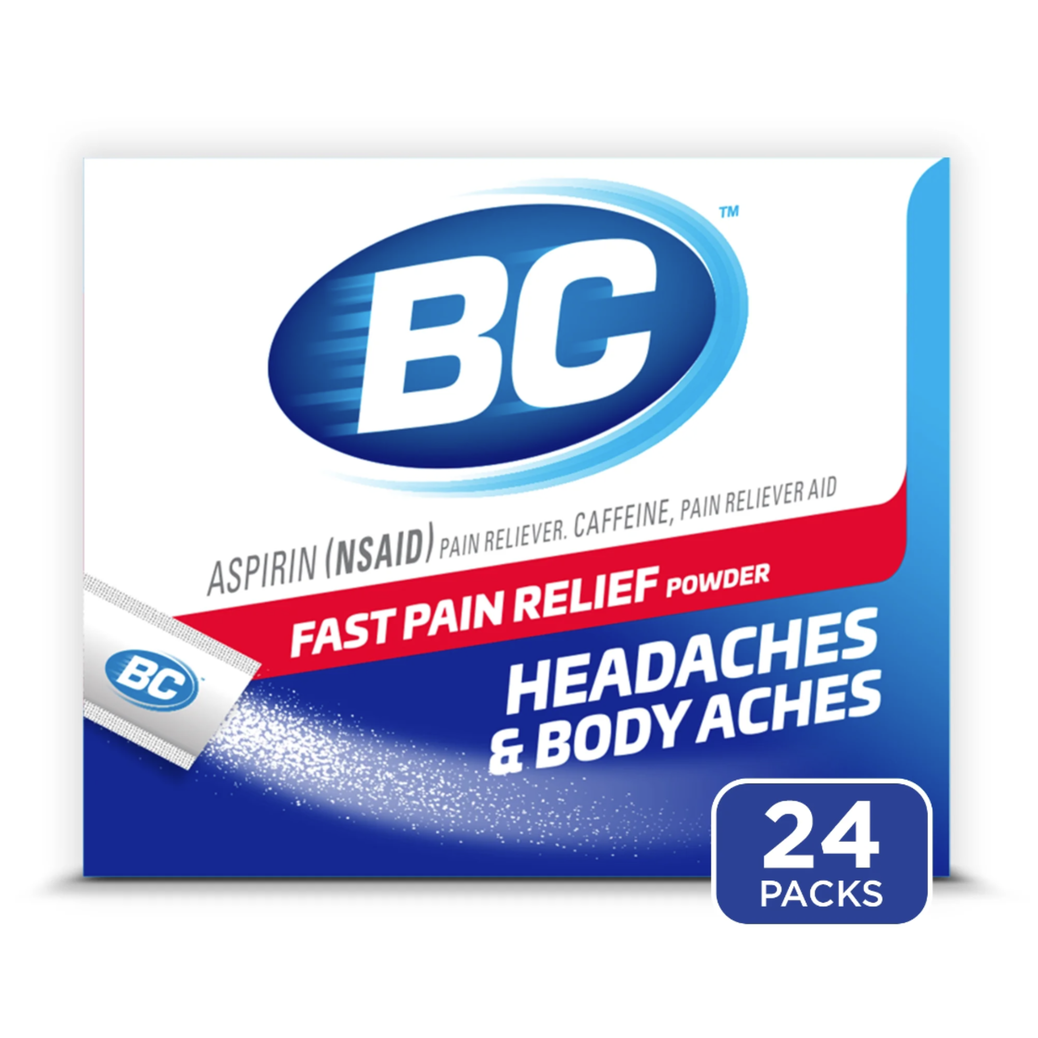 BC Fast Pain Relief, Powder Stick Packs, 24 packs - Pharmaful