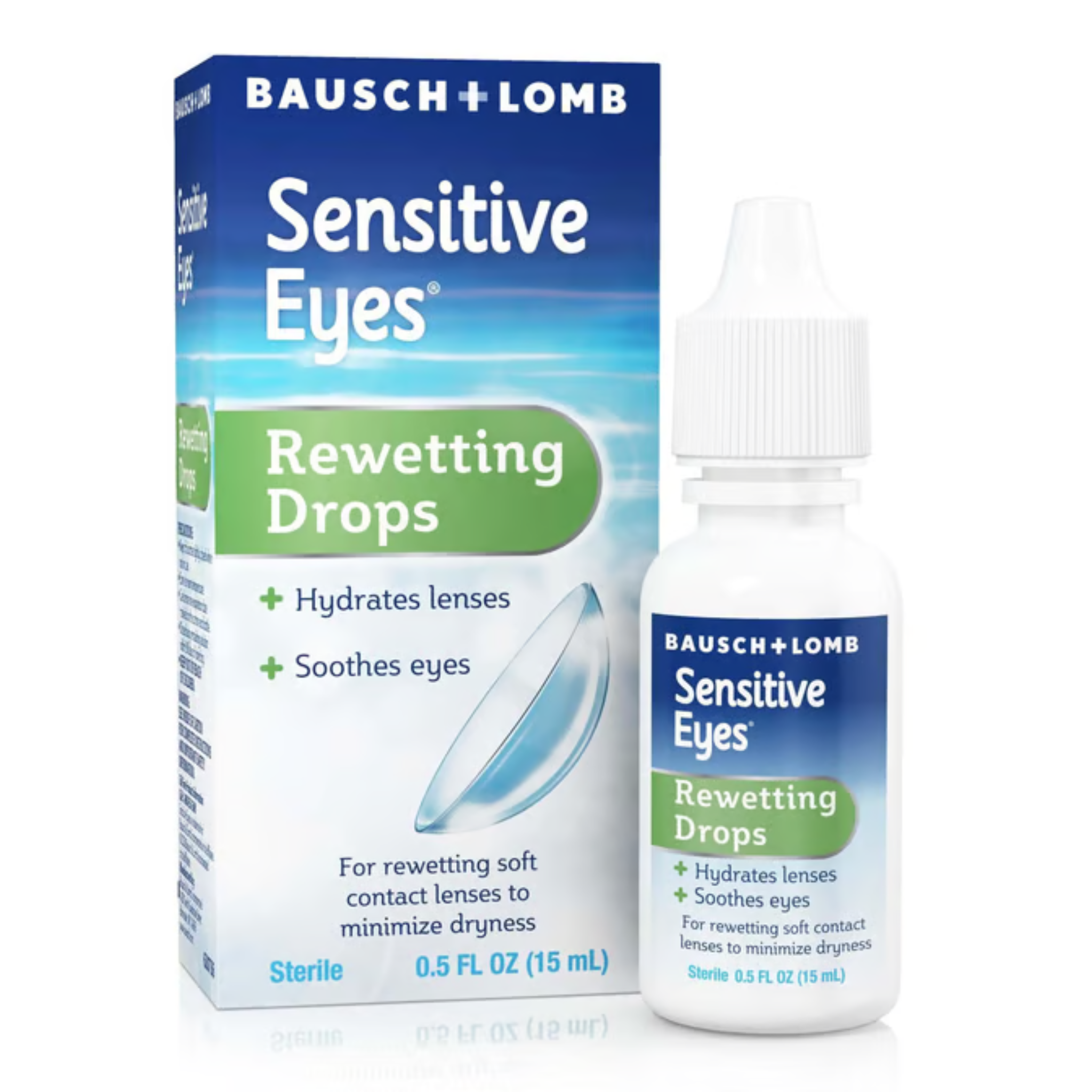 Bausch & Lomb Sensitive Eyes Genuine Rewetting Eye Drops (0.5 oz) - Pharmaful