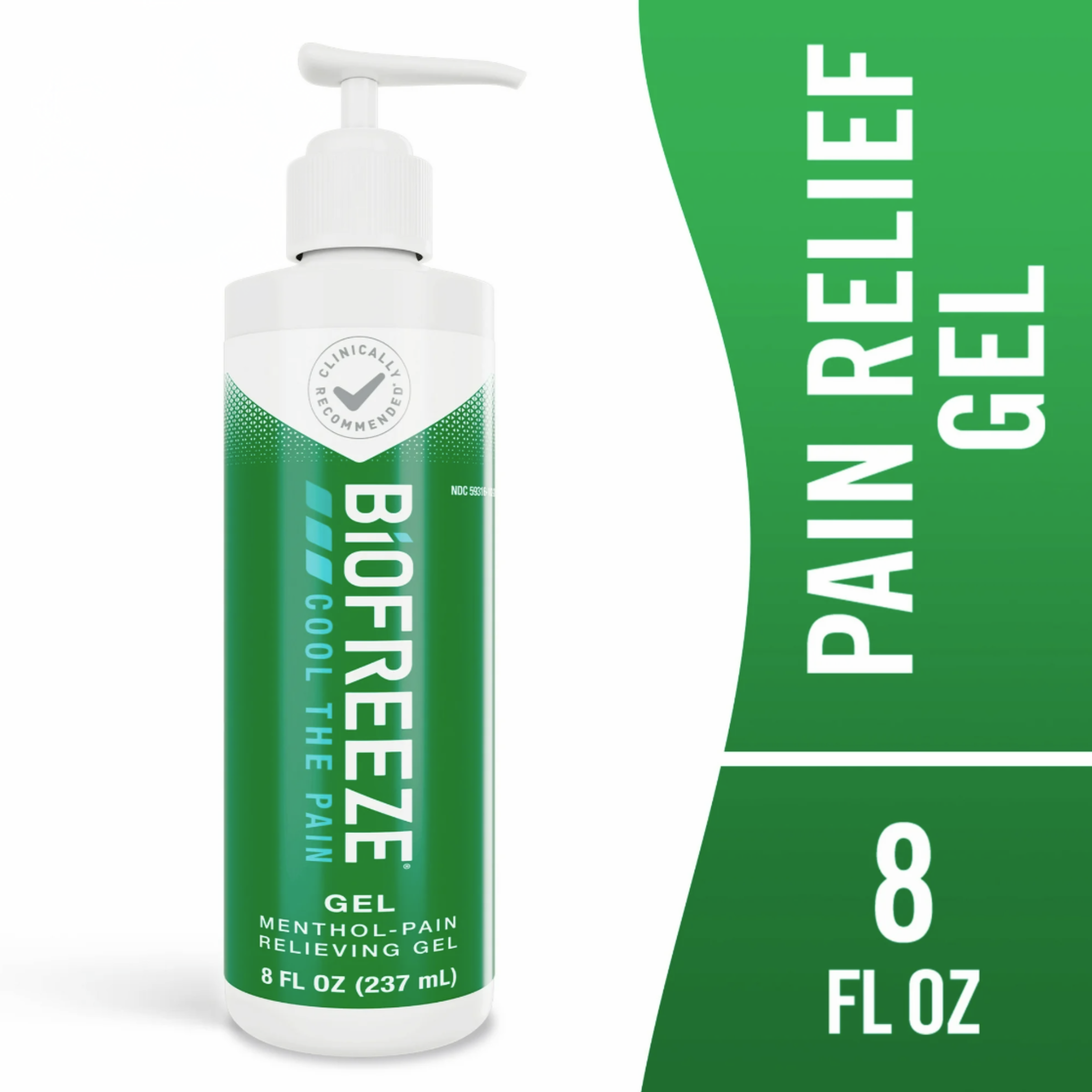 Biofreeze Pain Relief Gel, Back Knee Muscle Joint and Arthritis Pain Relievers, 8 fl oz Menthol - Pharmaful