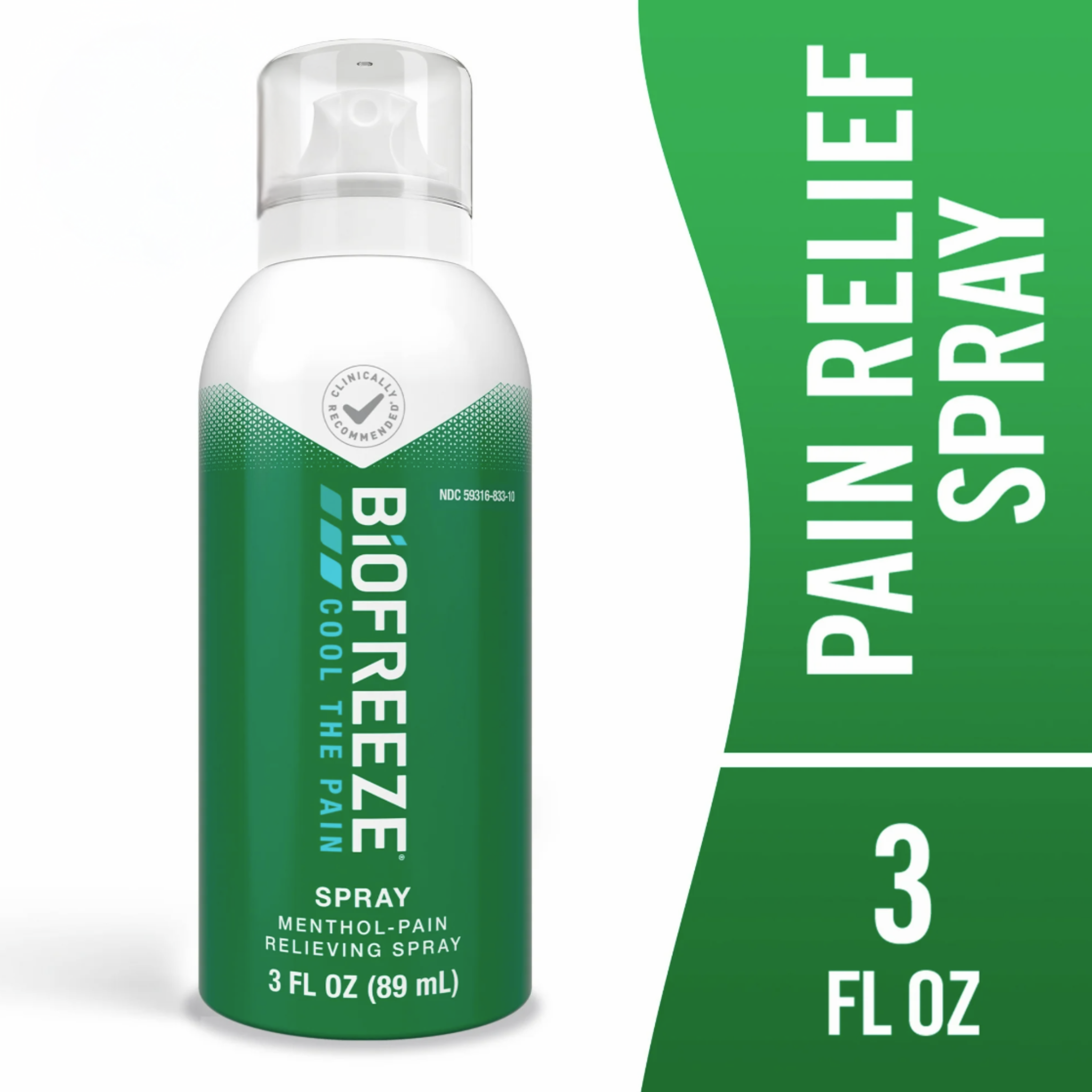 Biofreeze Pain Relief Spray, Back Knee Muscle Joint and Arthritis Pain Relievers, 3 fl oz Menthol - Pharmaful