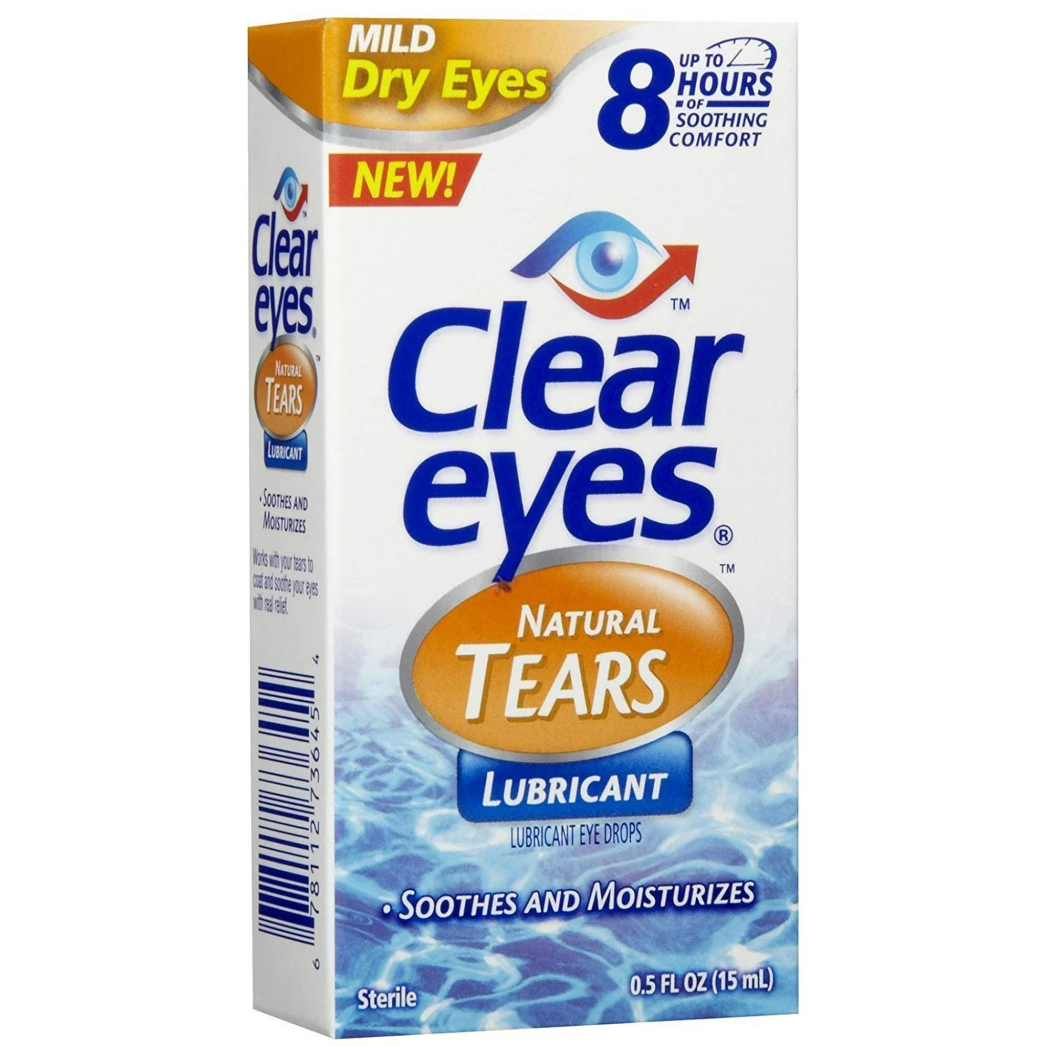 Clear Eyes Mild Dry Eyes Natural Tears Eye Drops-0.5 oz - Pharmaful