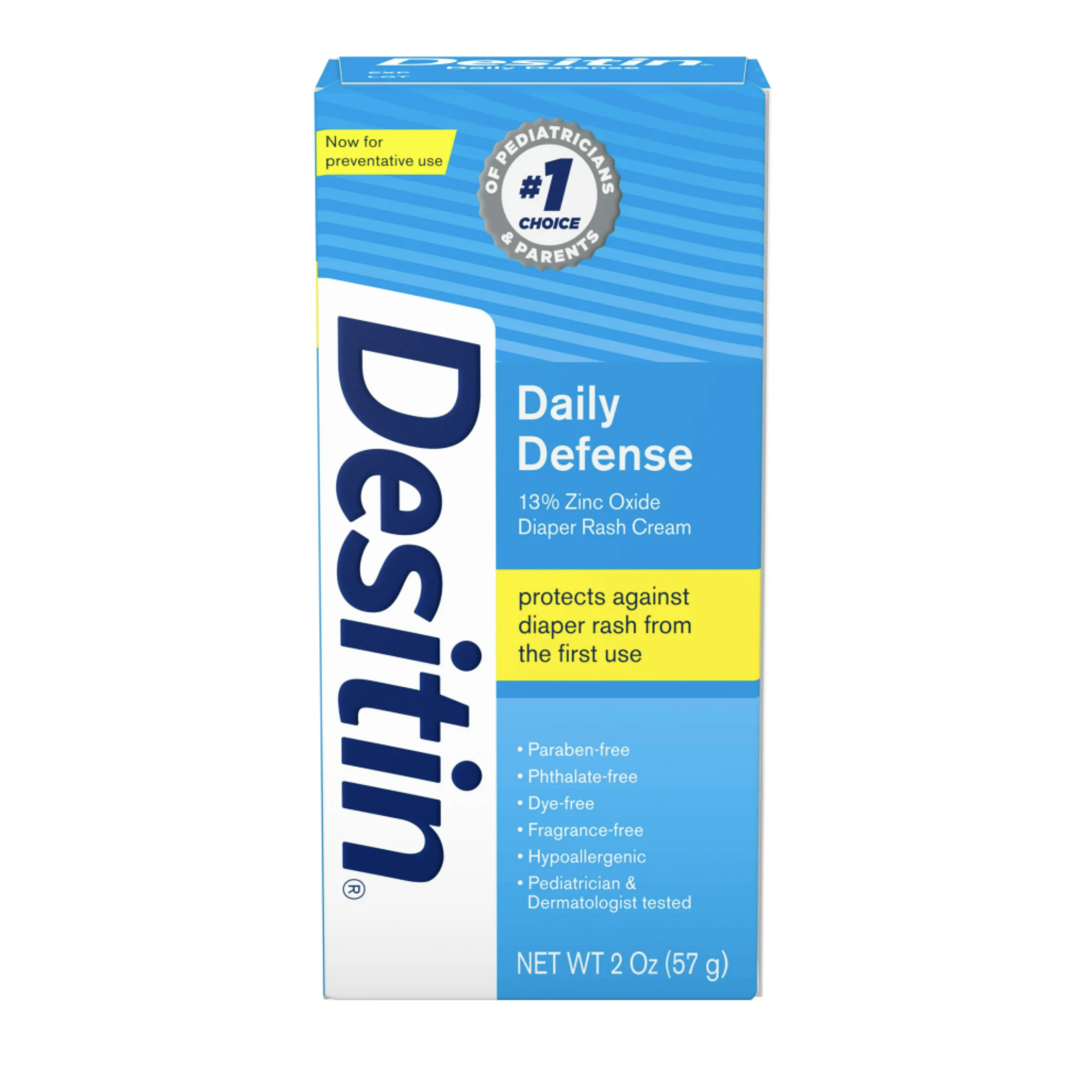 Desitin Daily Defense Baby Diaper Rash Cream, Travel Size, 2 oz - Pharmaful