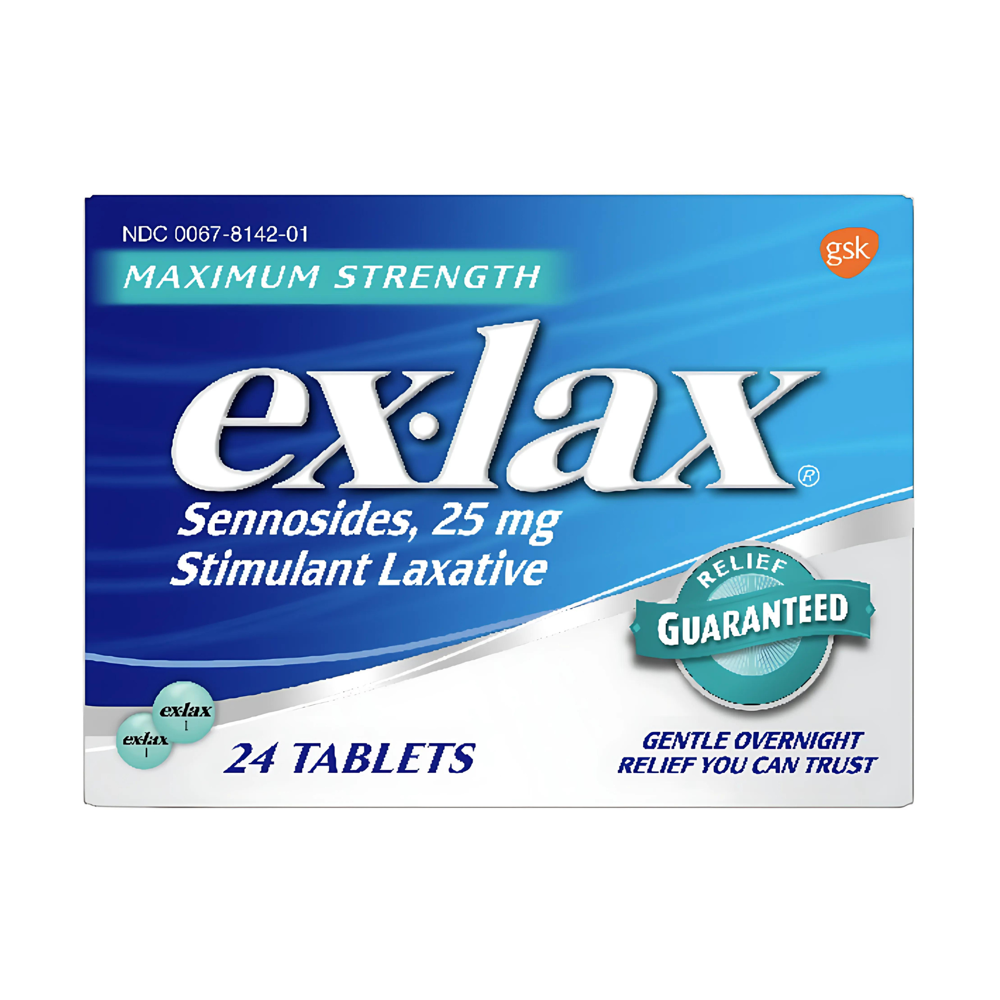 Ex-Lax Maximum Strength Laxative, 24-Count Pills - Pharmaful