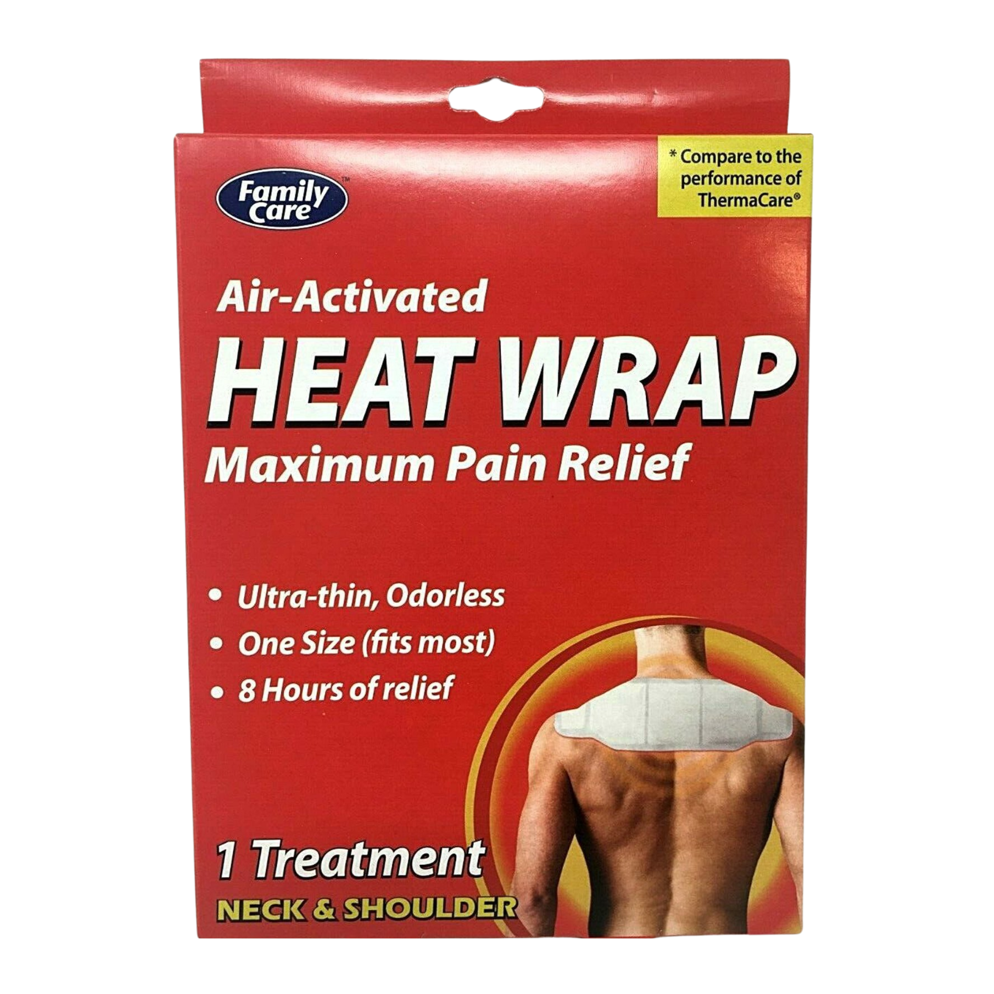 Family Care, Air-Activated Heat Wrap, Maximum Pain Relief for Neck & Shoulder