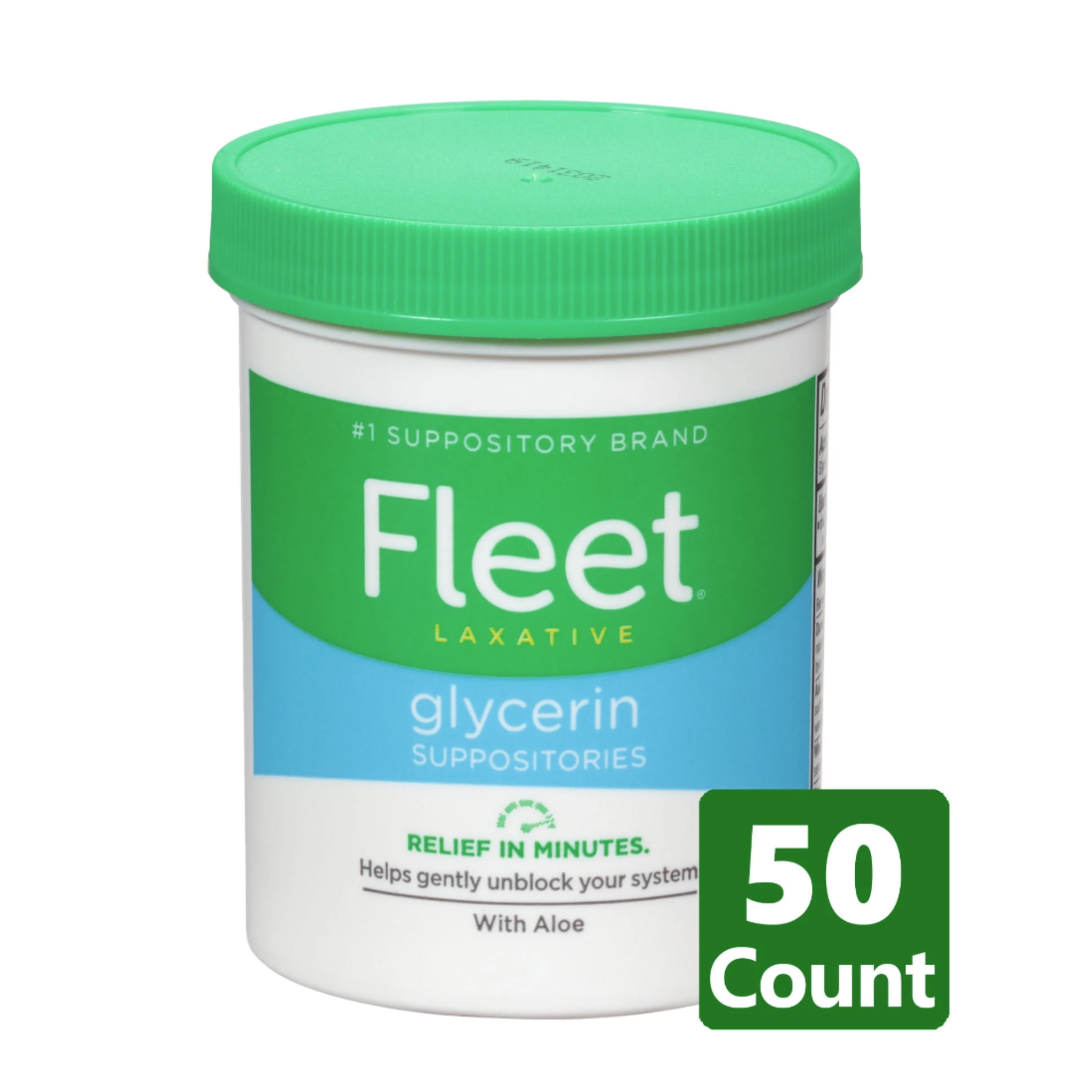 Fleet Laxative Glycerin Suppositories for Adult Constipation, 50 Count - Pharmaful