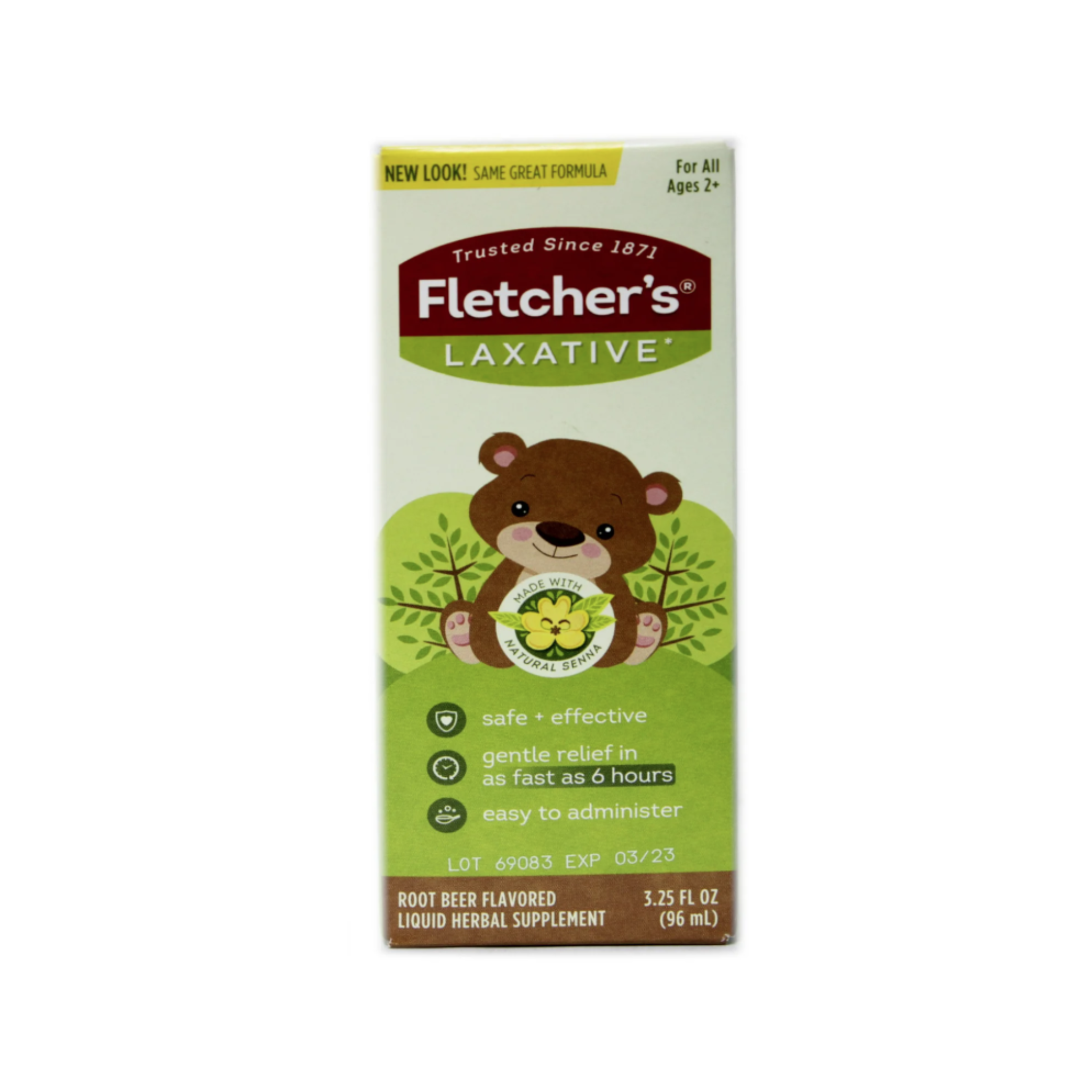 Fletcher's Laxative, For Kids, Root Beer, 3.25-Ounce Bottles Each - Pharmaful