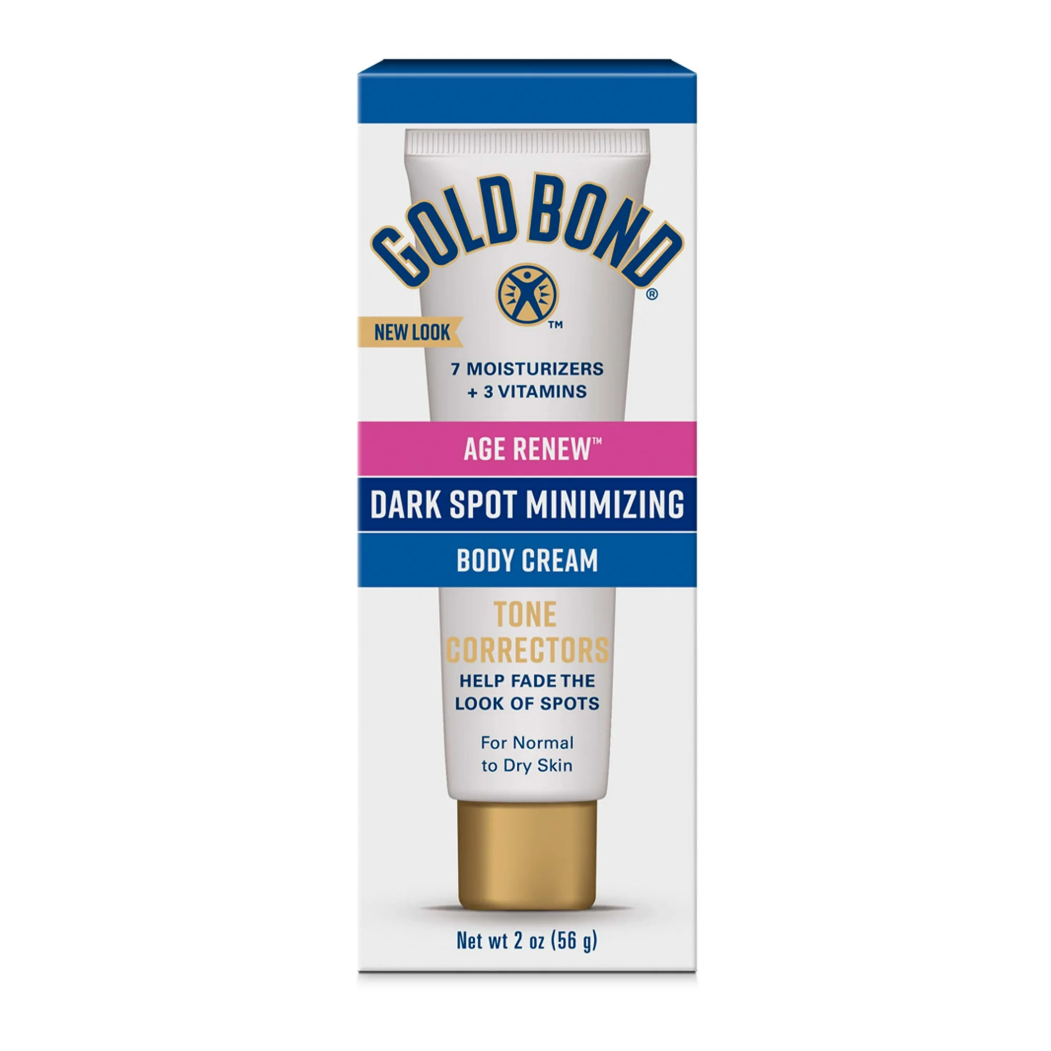 Gold Bond, Dark Spot Minimizing Lotion & Cream, Enhances Skin Appearance with Aloe, 2 oz Tube - Pharmaful