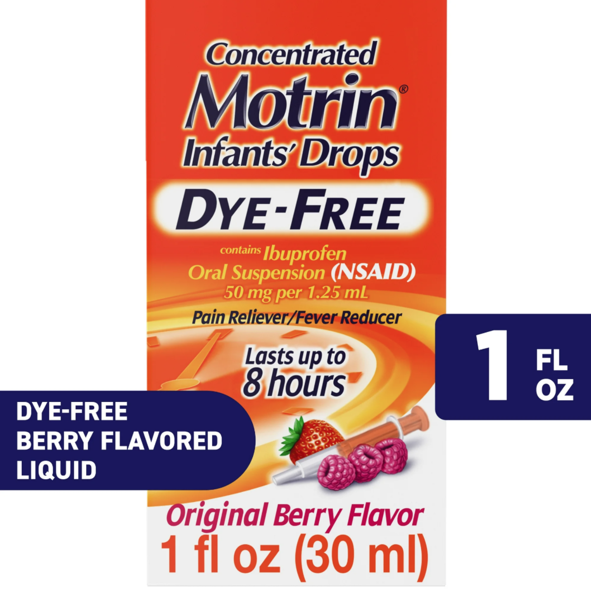Motrin Infants' Liquid Medicine Drops with Ibuprofen, Berry, 1 fl. oz