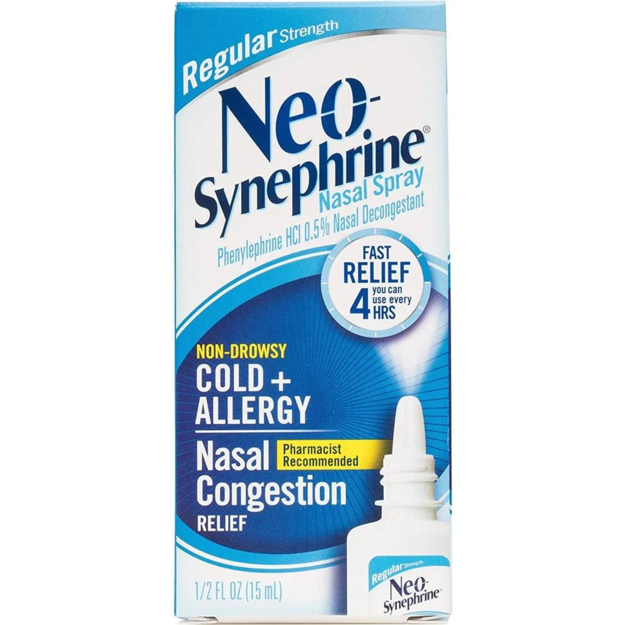 Neo-Synephrine Nasal Spray Regular Strength - .5 oz - Pharmaful