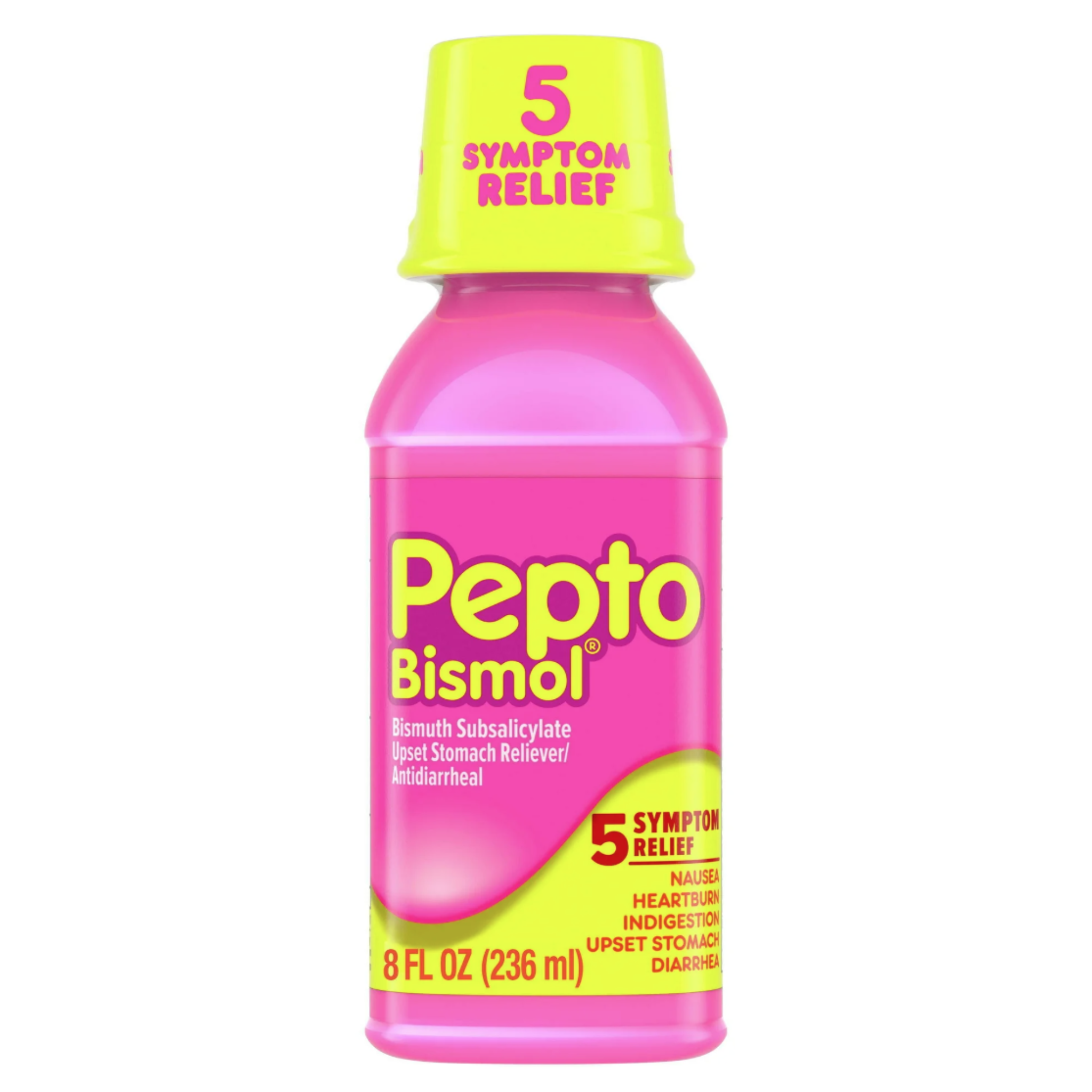 Pepto Bismol Liquid for Upset Stomach and Diarrhea Relief, Over-The-Counter Medicine, 8 oz - Pharmaful
