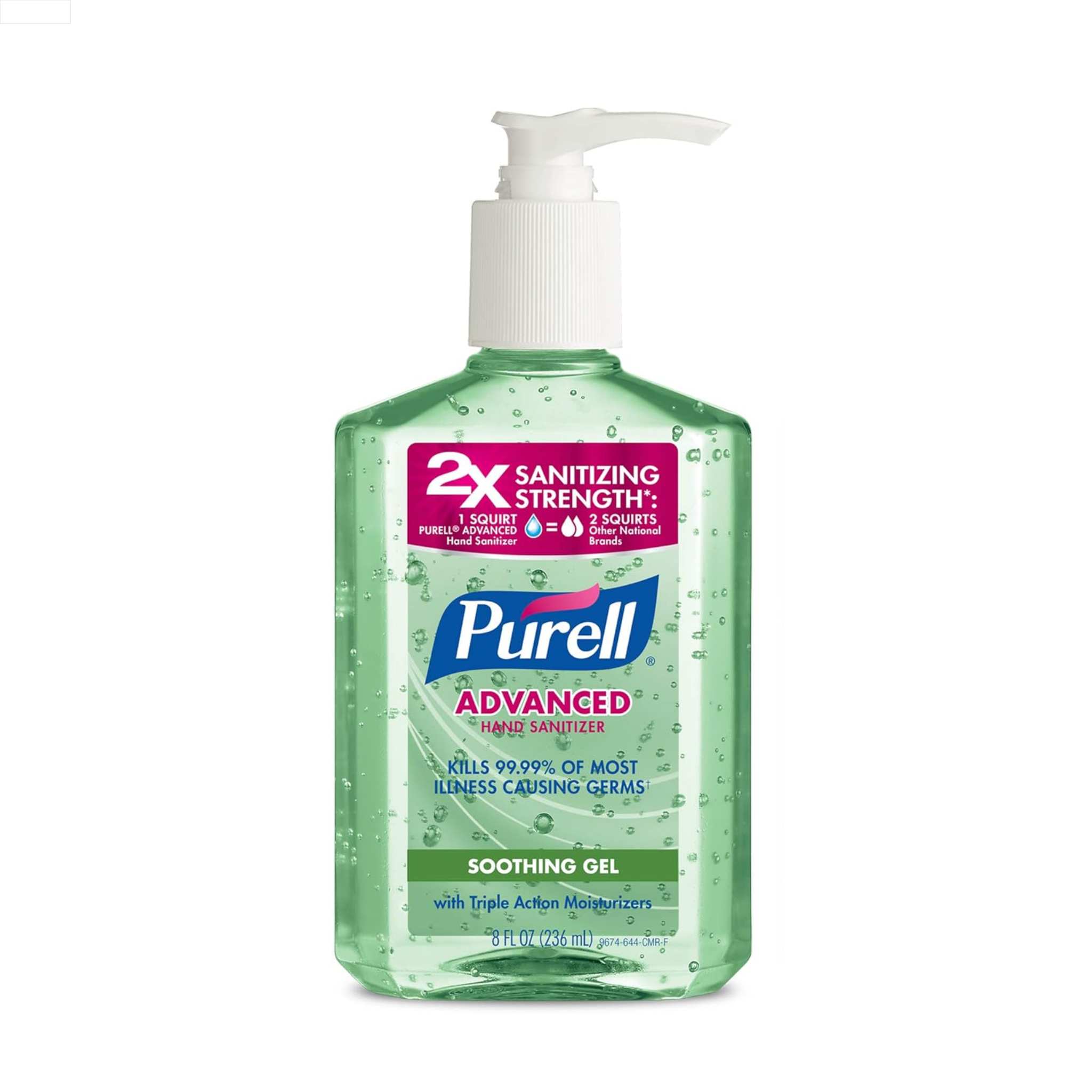 Purell®, Instant Hand Sanitizer with Pump, Aloe-Infused Moisturizing Formula, 8 oz - Pharmaful