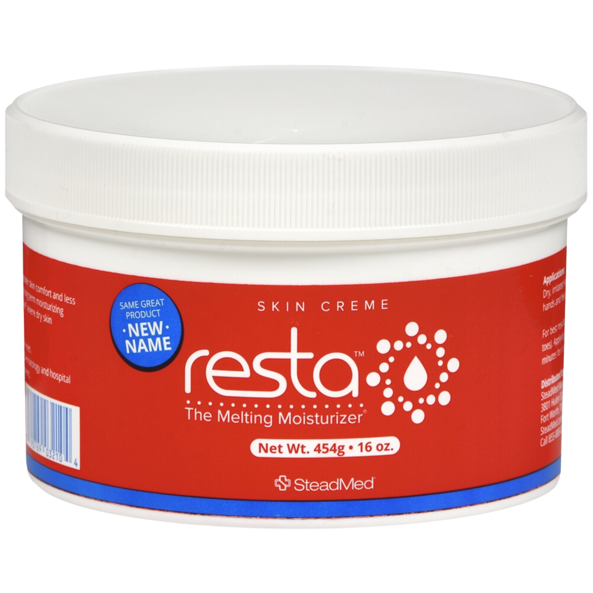 Resta, Skin Creme for Softening and Moisturizing, Hydrating and Nourishing Formula, 16 oz