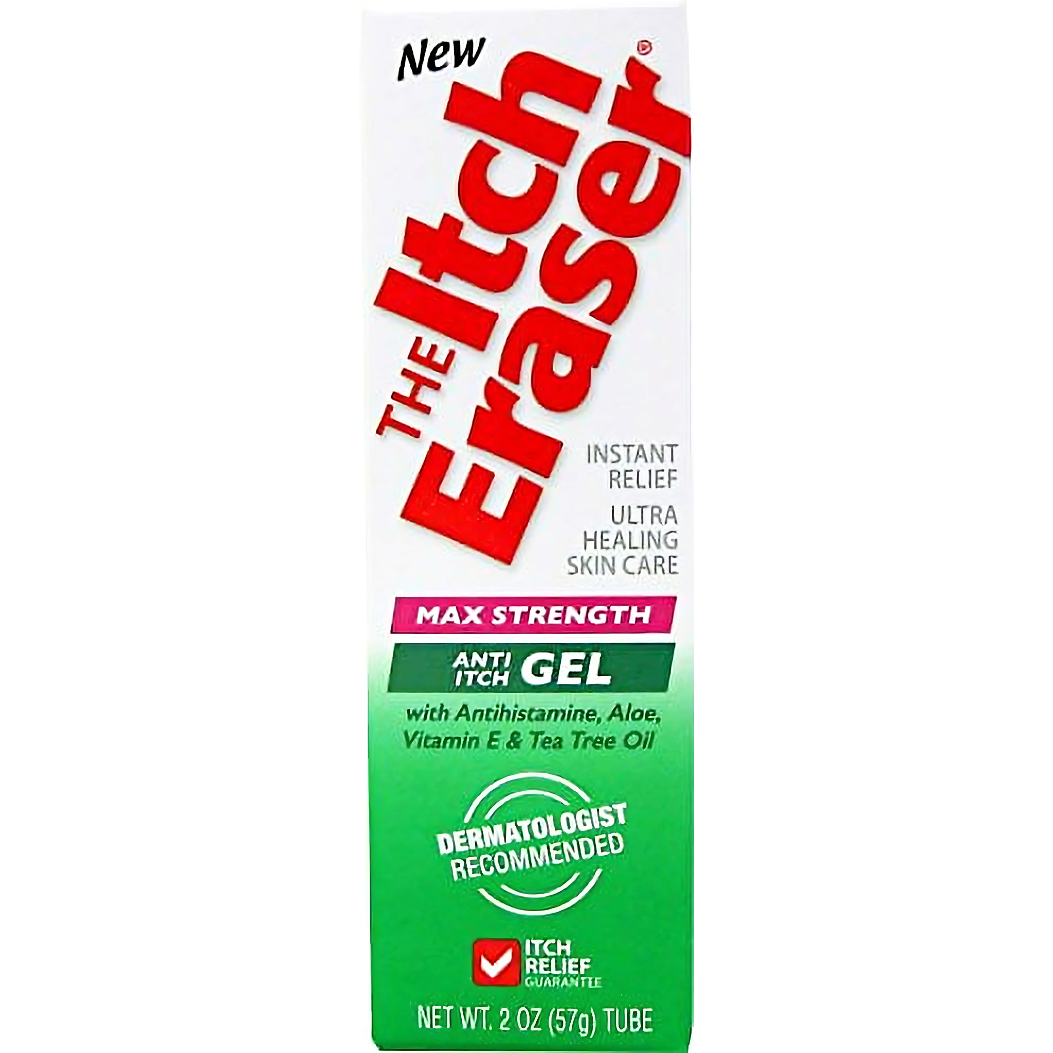 The Itch Eraser, Max Strength Anti-Itch Gel, Fast Acting Skin Relief, 2 oz - Pharmaful