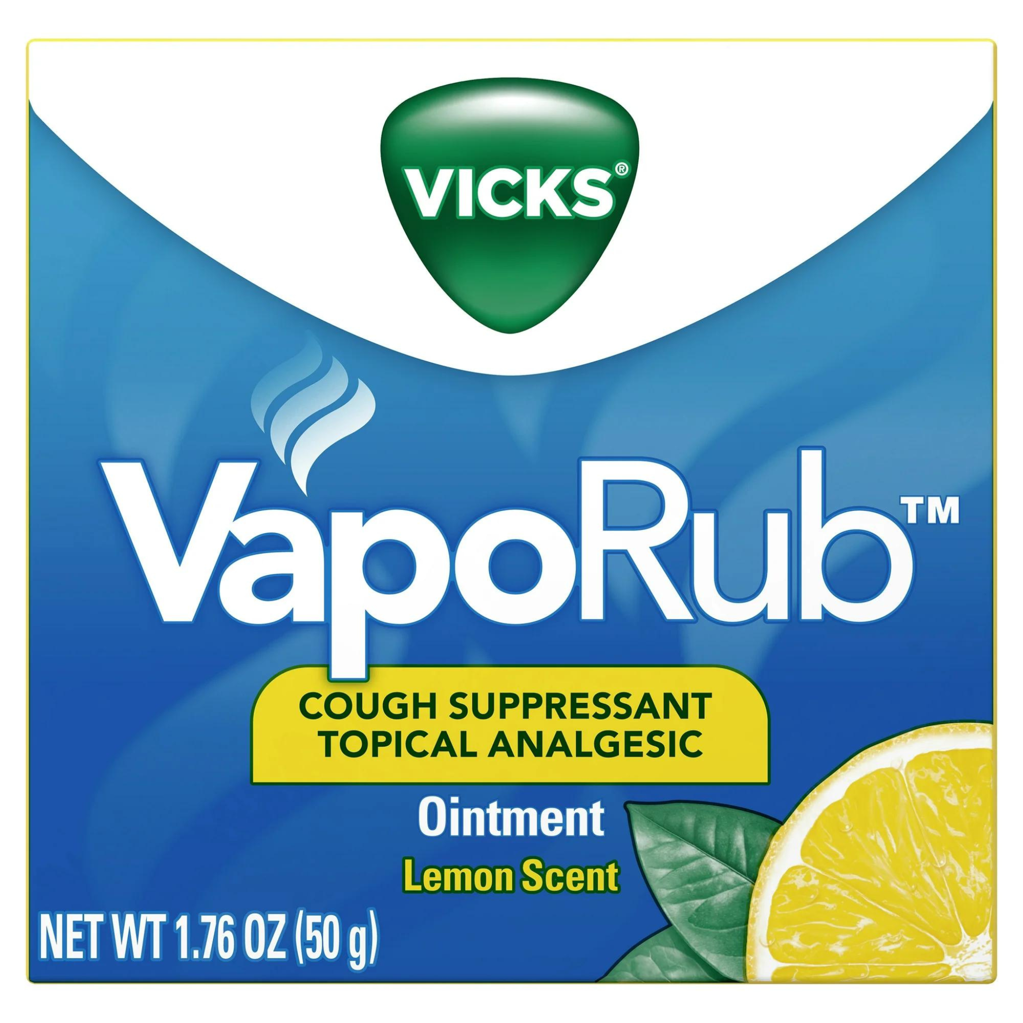 Vicks VapoRub Lemon Scent, Topical Chest Rub & Analgesic O aver-The-Counter Ointment Medicine, 1.76 oz - Pharmaful