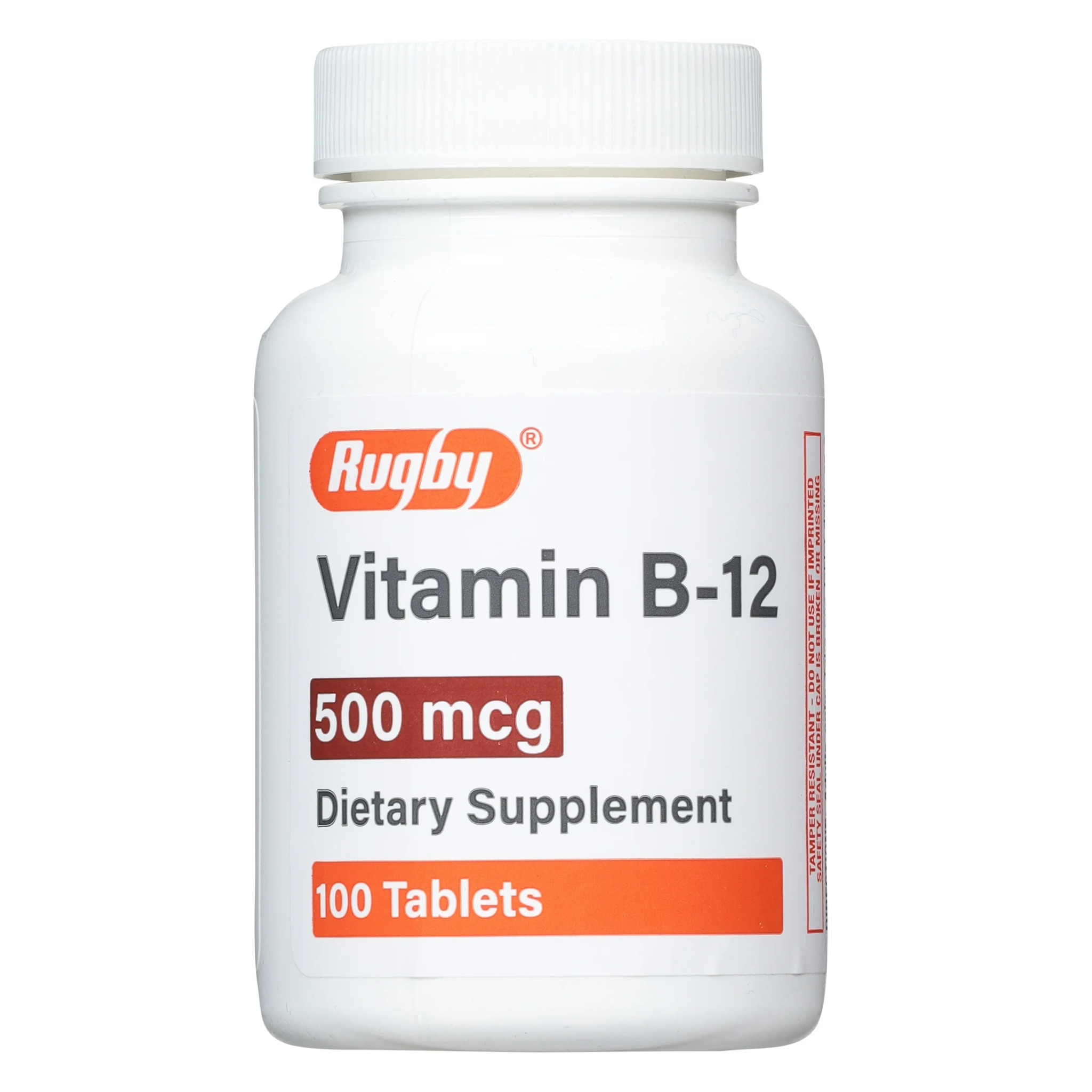 Rugby, Vitamin B-12 500 mcg, Energy & Nervous System Support, 100 Tablets