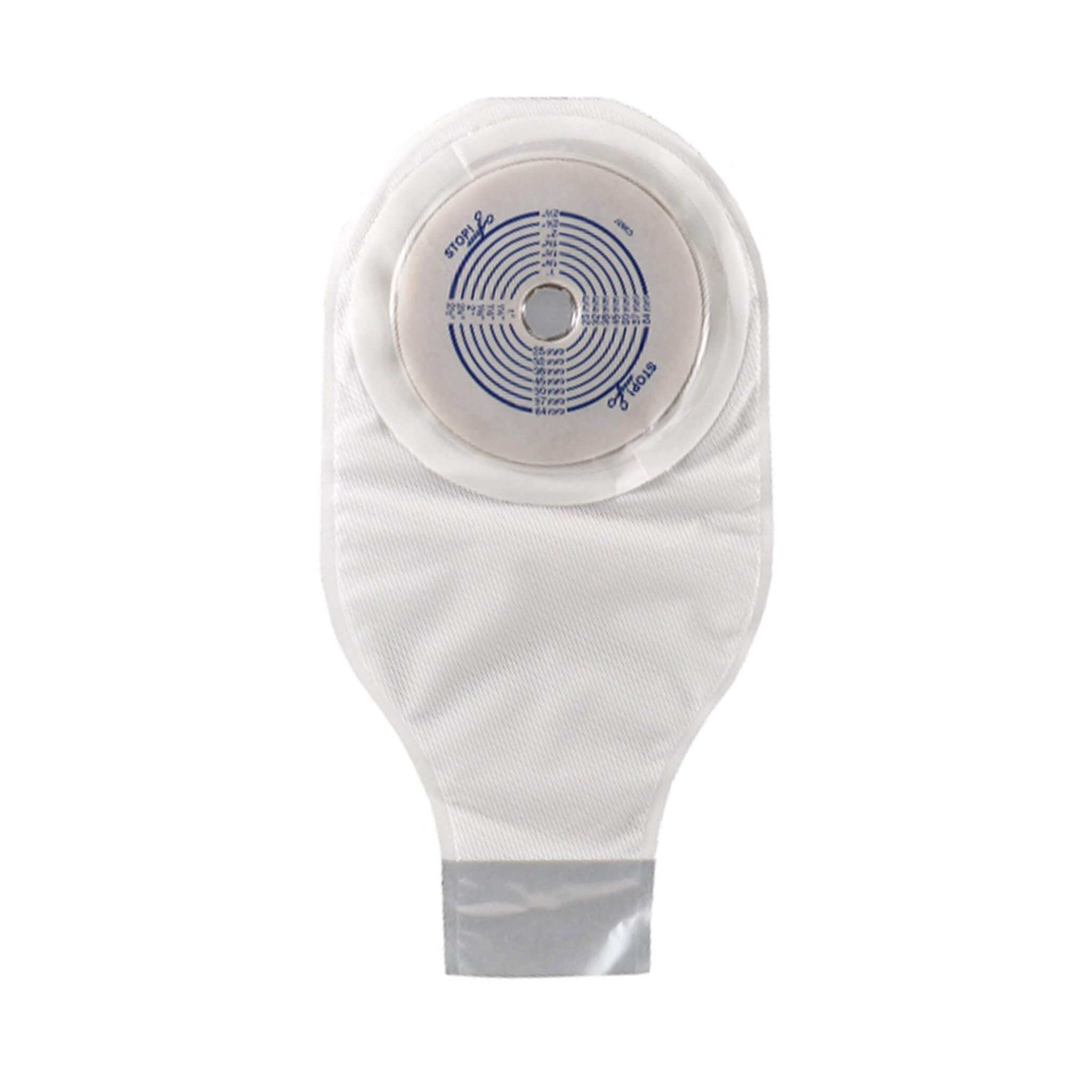 ConvaTec, ActiveLife One-Piece Colostomy Pouch, Flat Trim-to-Fit Drainable System, 12 Inch Length, 10 Count, White