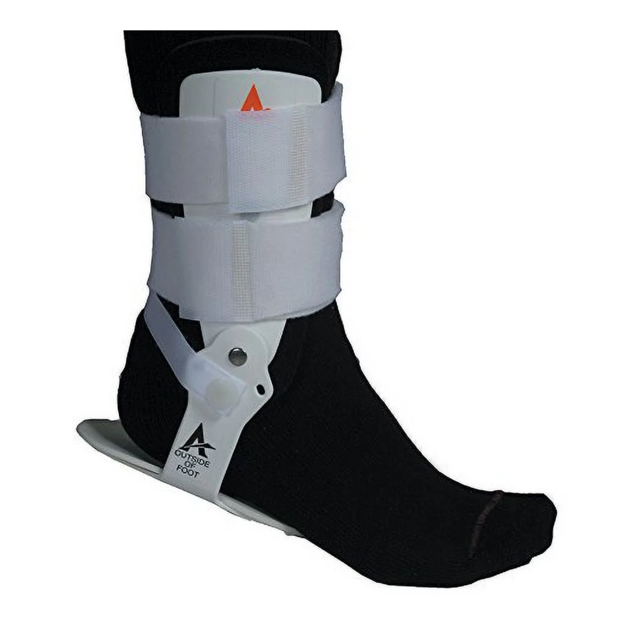 Active Ankle, T1 Rigid Ankle Brace, Injury Protection and Sprain Support, Extra Small Size, White, 1 Count