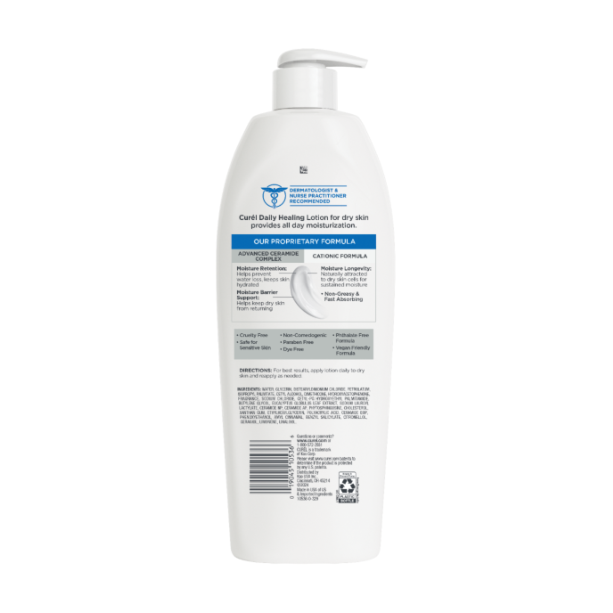 Curél®, Daily Healing Hand & Body Lotion for Dry Skin, Dermatologist-Recommended, 13 oz - Pharmaful