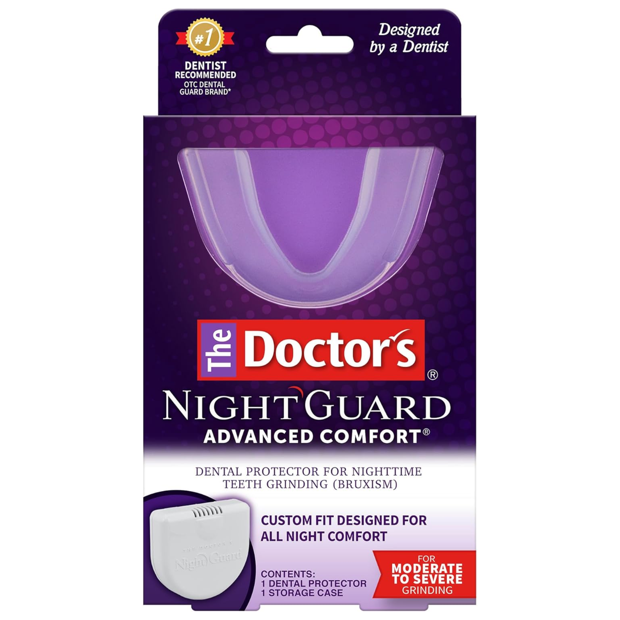 The Doctor’s, NightGuard Mouth Guard for Teeth Grinding and Bruxism, Custom Fit Dental Guard, 1 Pack