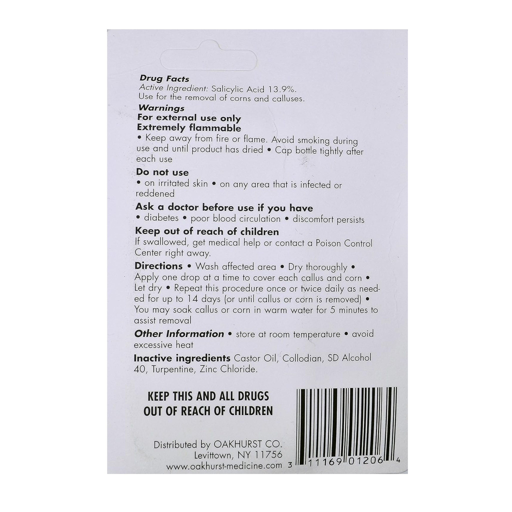 Liquid Corn and Callus Remover, Fast-Acting Relief with Maximum Strength Formula, 0.5 oz