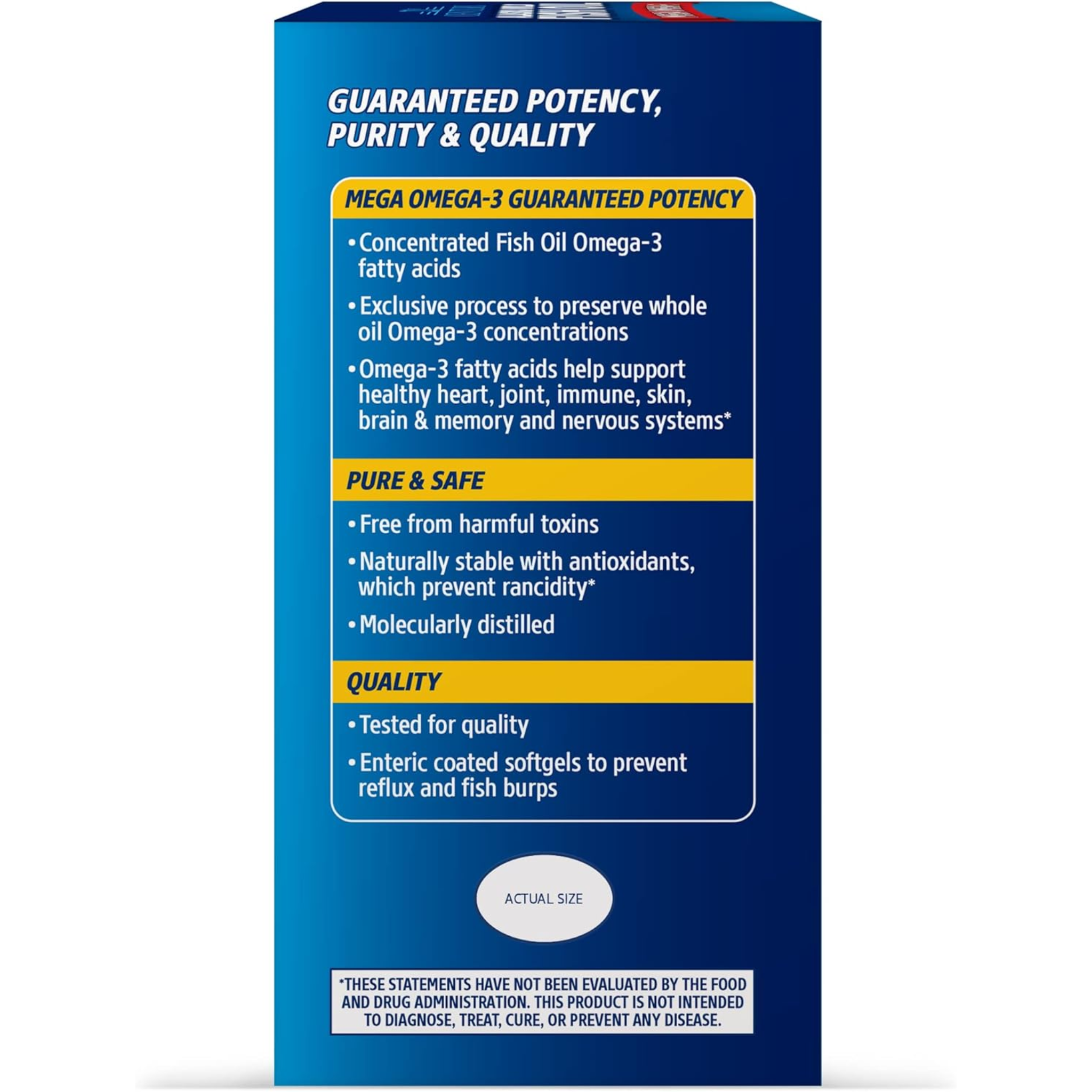 21st Century, Alaska Wild Fish Oil Softgels, High-Quality Omega-3 Supplement for Heart and Joint Health, 90 Count