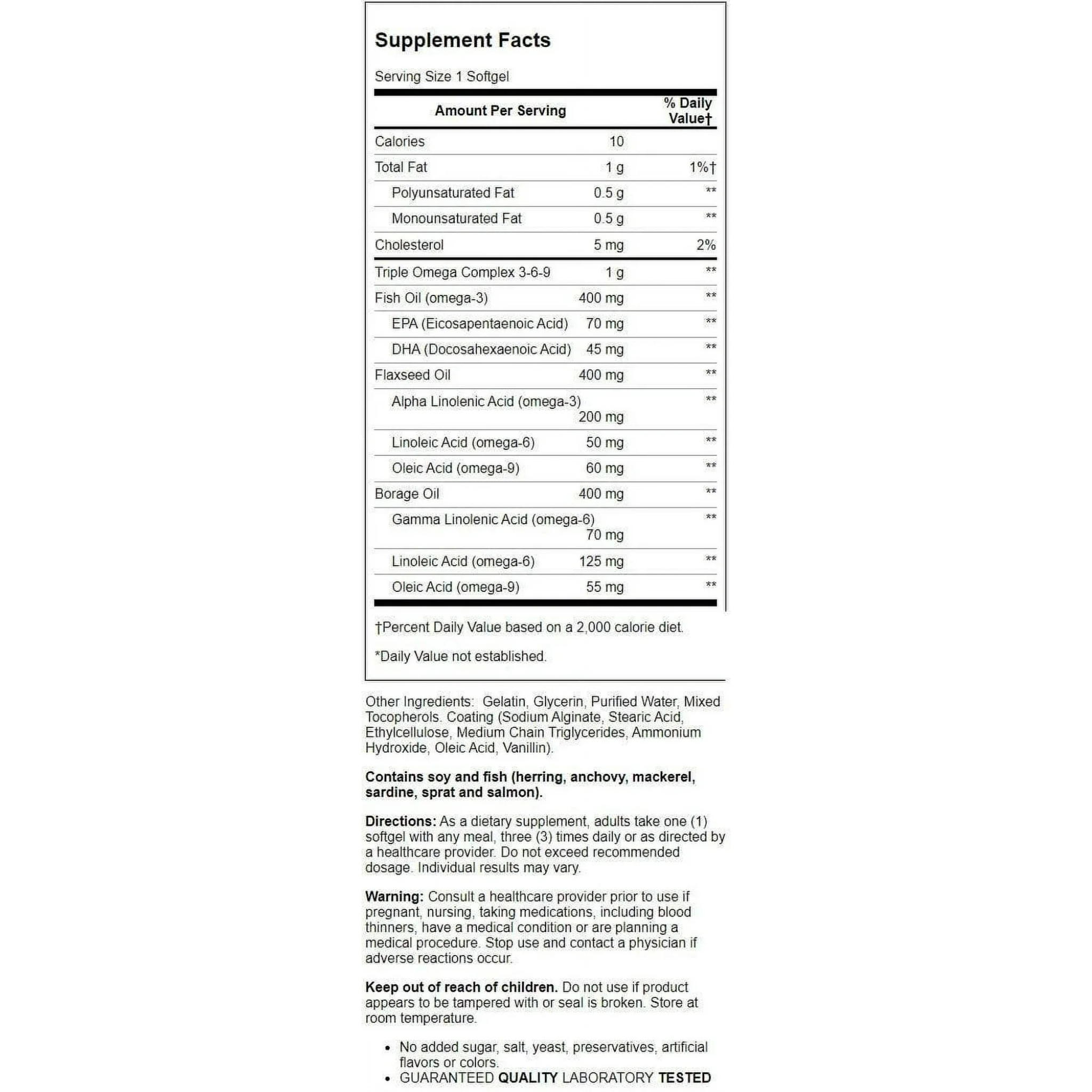 21st Century, Triple Omega Complex 3-6-9, Supports Heart and Joint Health, 90 Softgels
