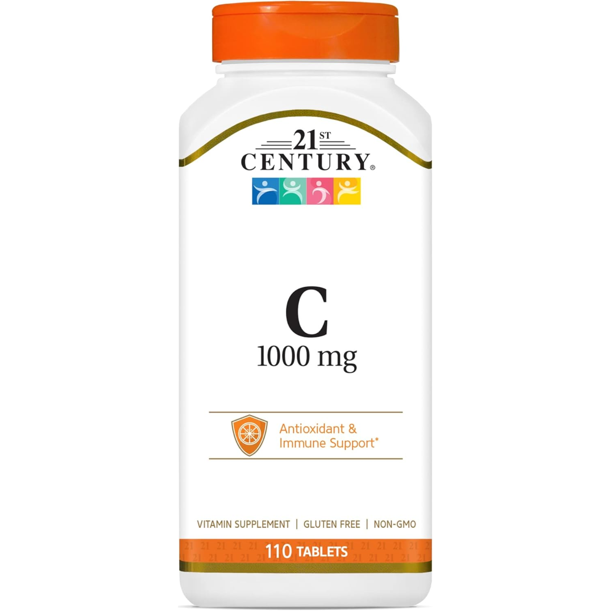21st Century, Vitamin C 1000 mg Tablets, Supports Immune Health and Antioxidant Protection, 110 Count