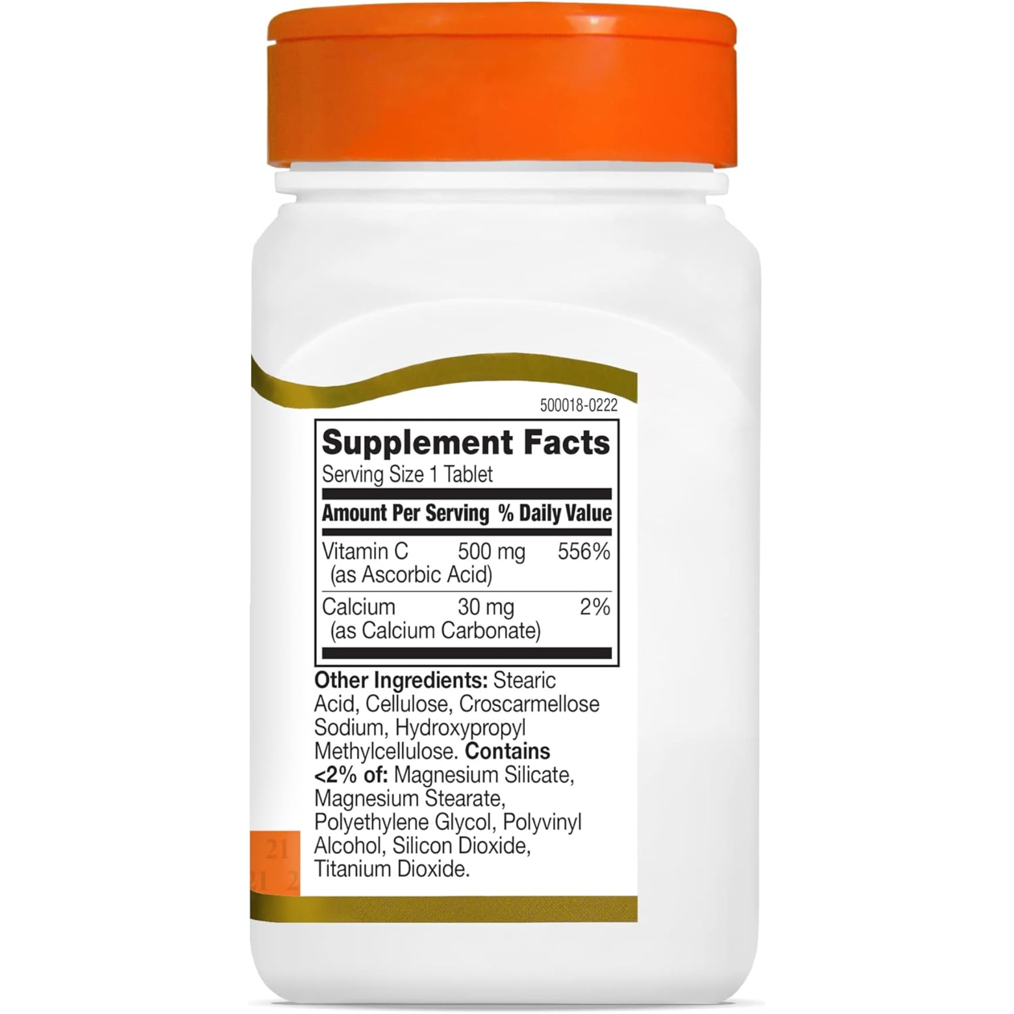 21st Century, Vitamin C 500 mg Tablets, Supports Immune System and Antioxidant Health, 110 Count