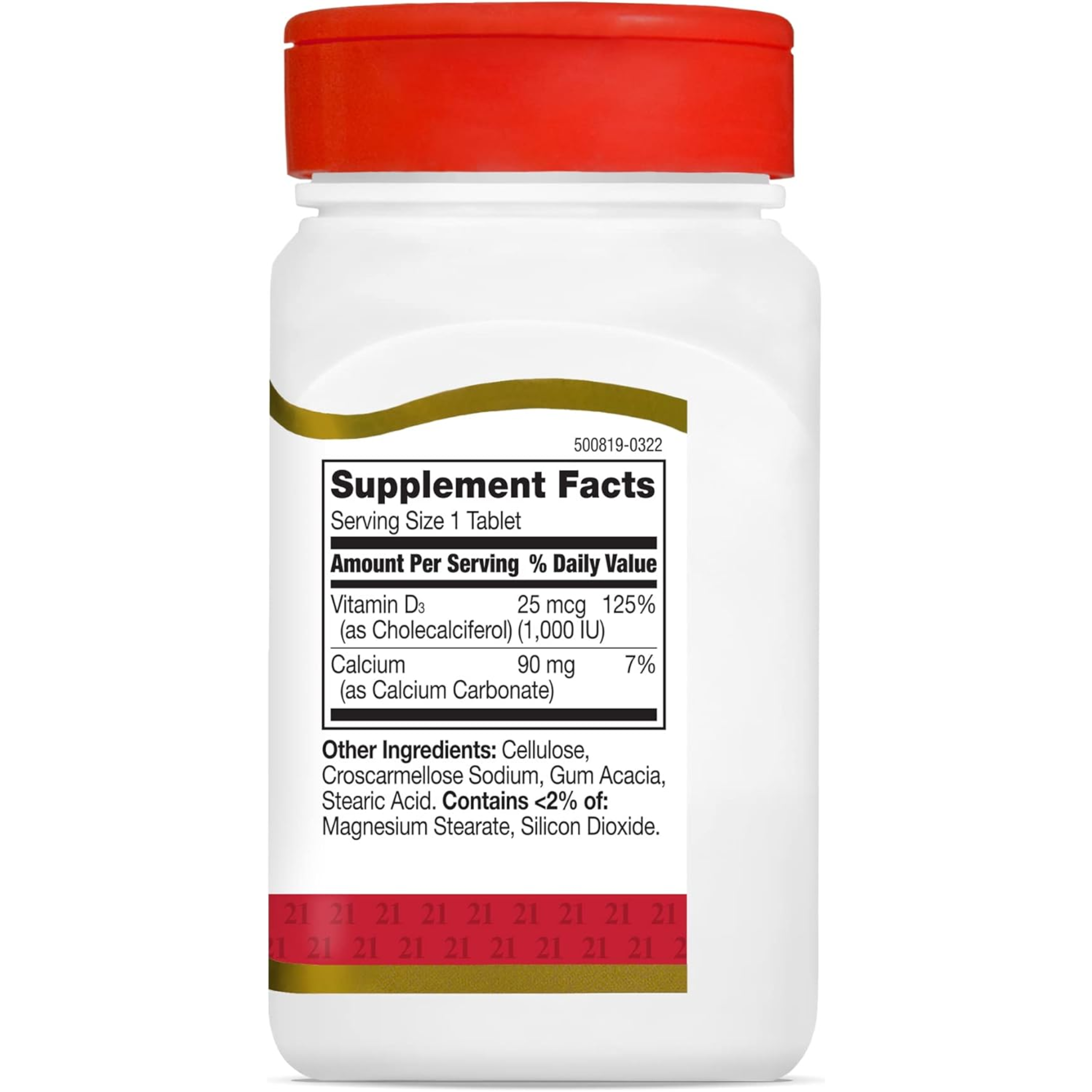21st Century, Vitamin D 1000 IU, Supports Immune and Bone Health, 110 Tablets