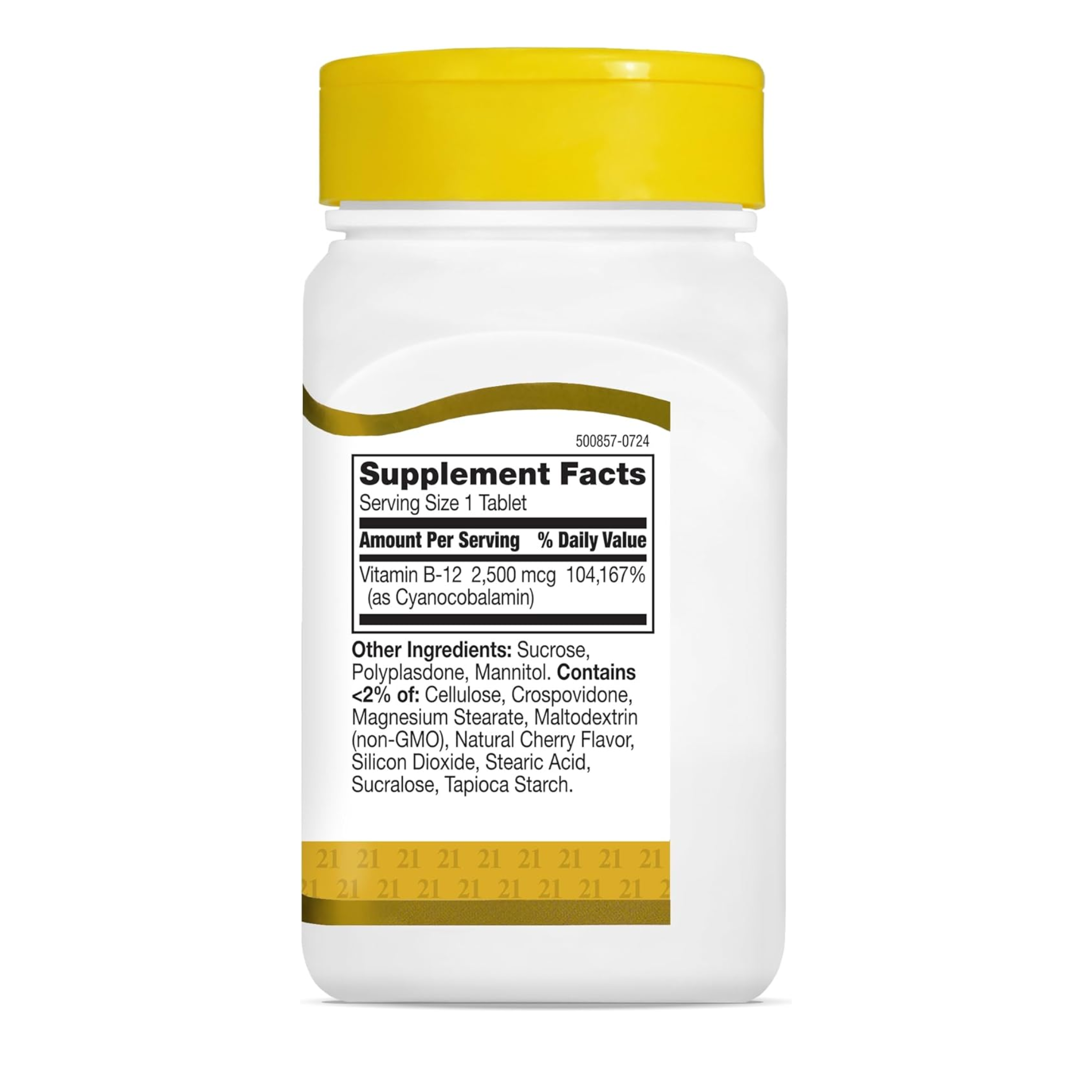 21st Century, Vitamin B-12 2500 mcg, High-Potency Energy Support, 110 Tablets - Pharmaful