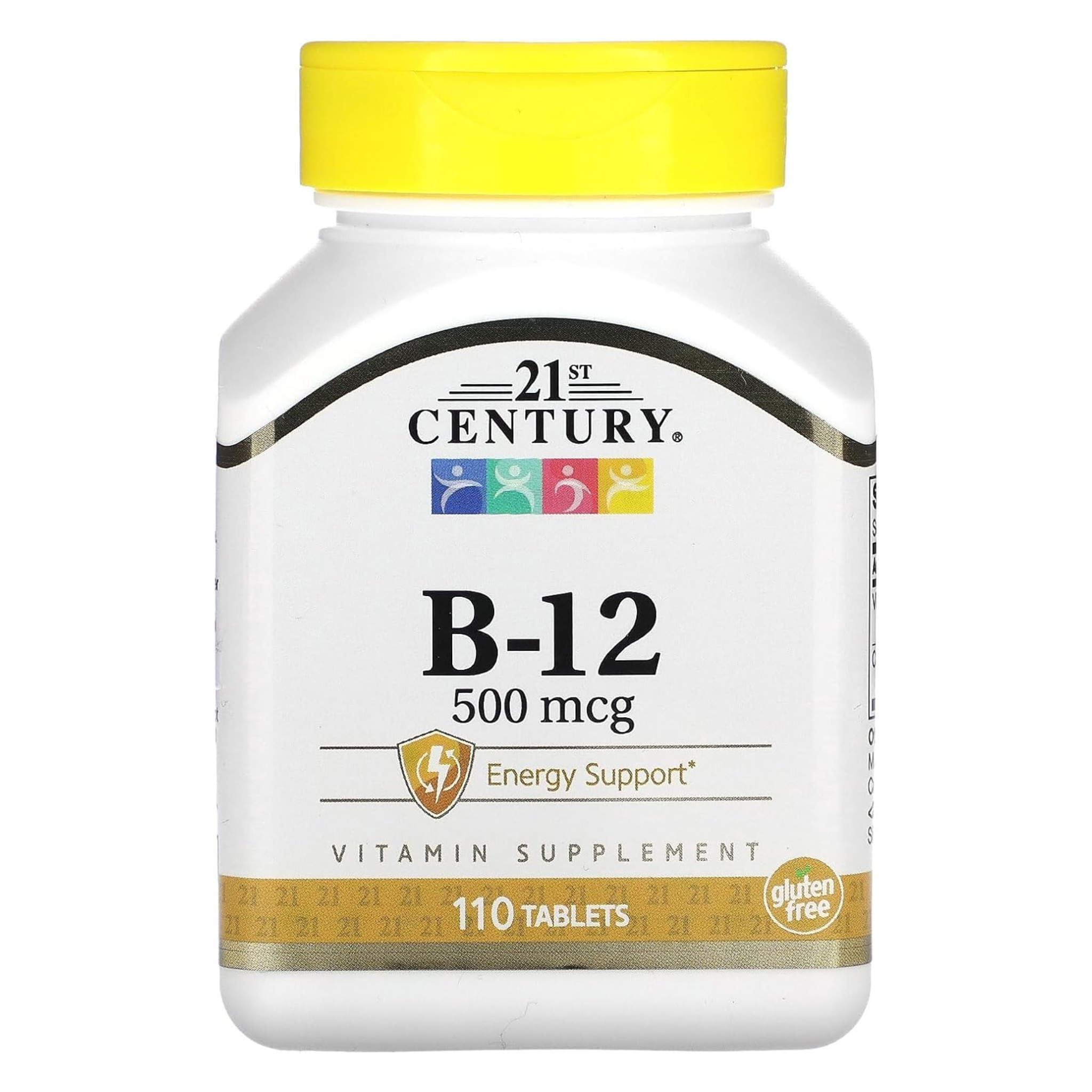 21st Century, Vitamin B-12 500 mcg, Energy & Nervous System Support, 110 Tablets