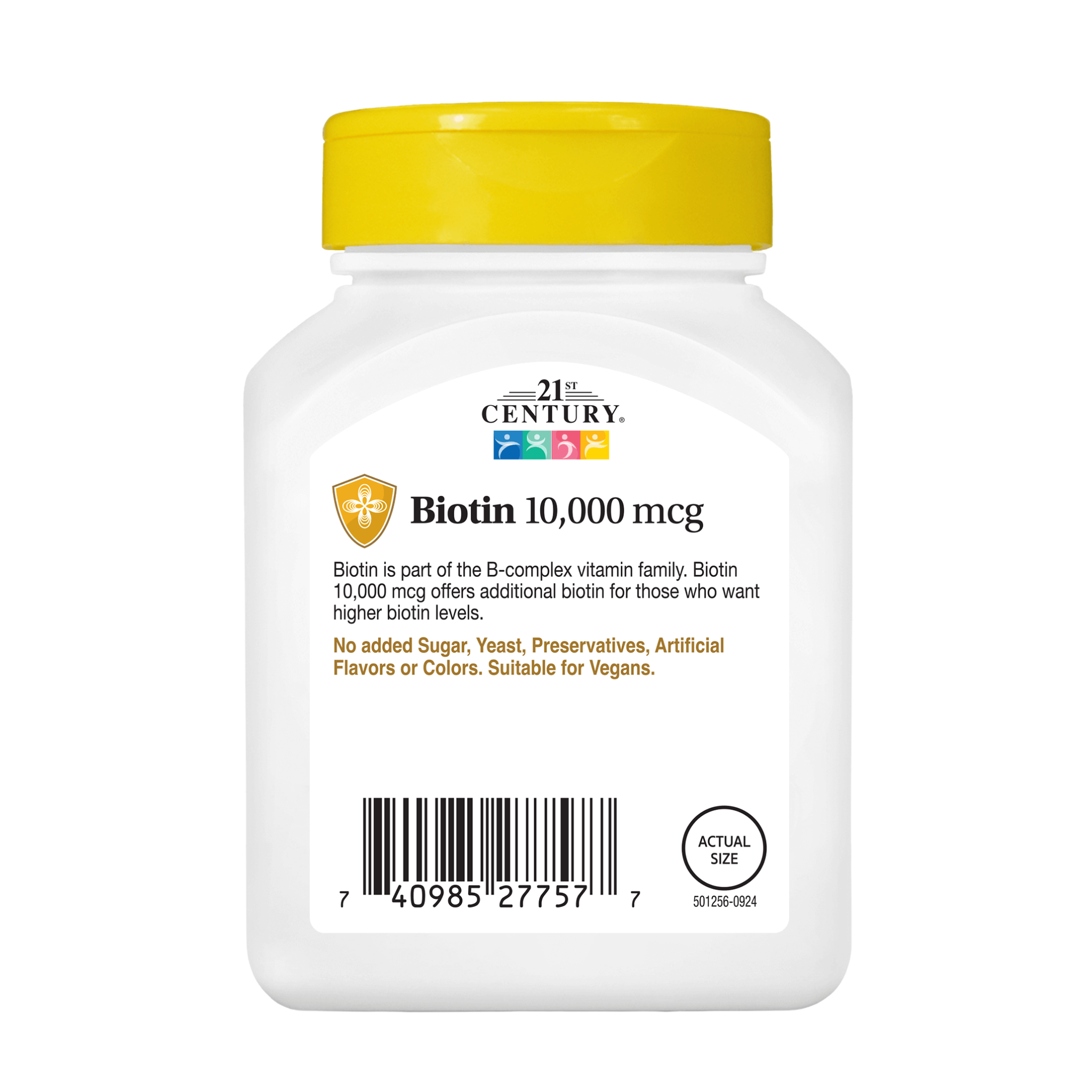 21st Century, Biotin, Hair, Skin, and Nail Health Support, 120 Tablets - Pharmaful