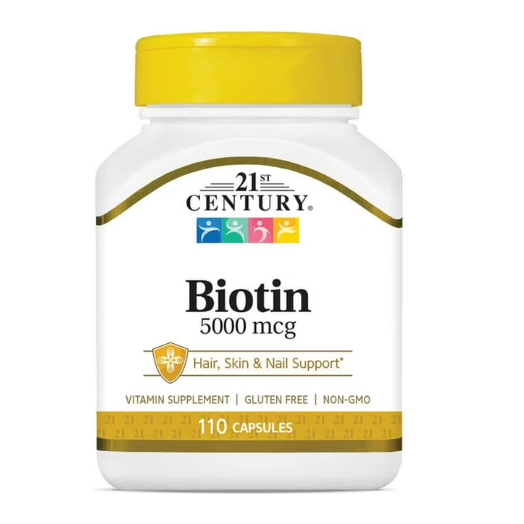 21st Century, Super Potency Biotin, Hair, Skin & Nail Health Support, 5000 mcg, 110 Capsules