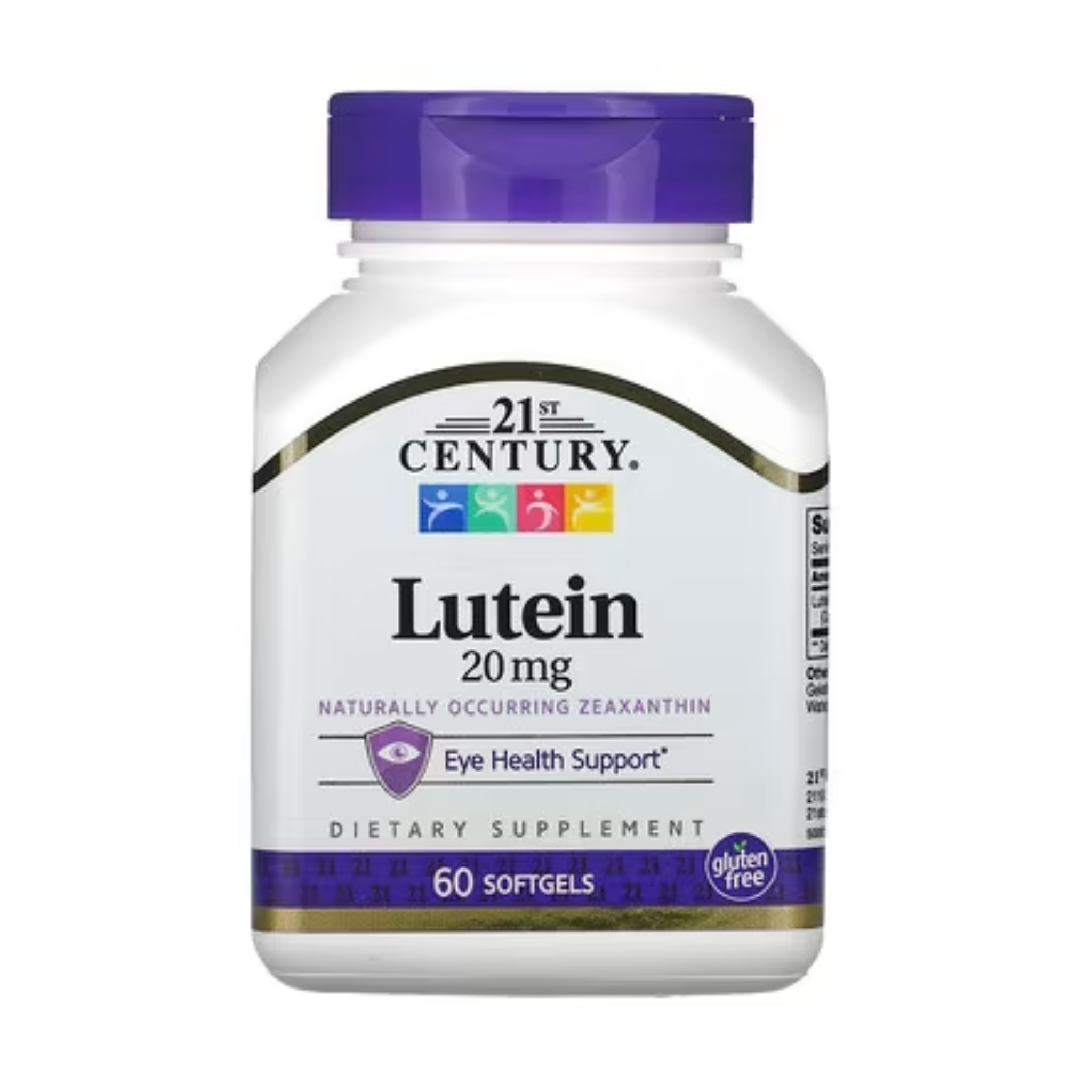 21st Century, Lutein 20 mg, Eye Health Support with Antioxidants, 60 Softgels