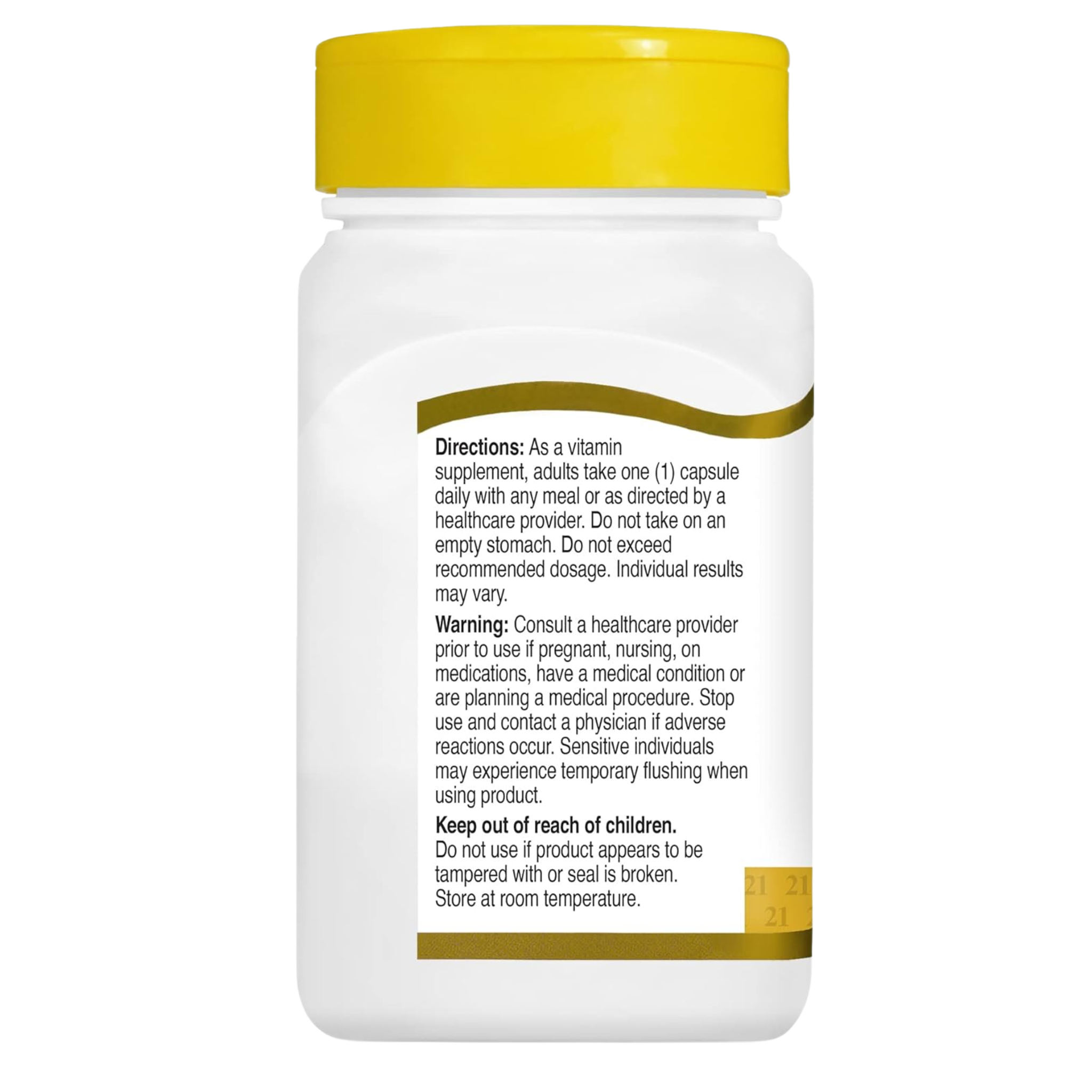 21st Century, Niacin 500 mg, Flush Free, Supports Energy & Metabolism, 110 Capsules - Pharmaful