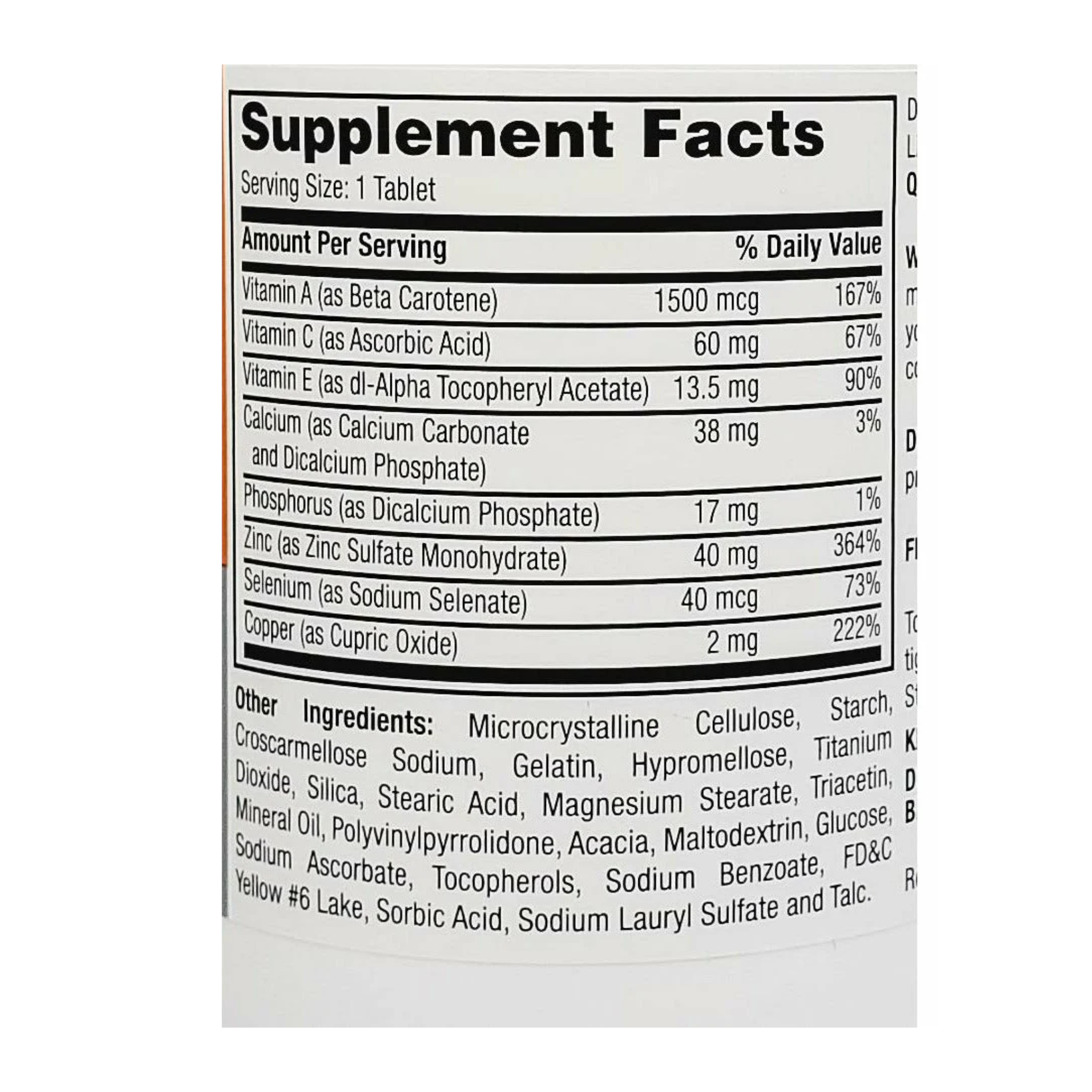Major, ProSight Vitamin & Mineral Supplement Tablets, Ascorbic Acid & Eye Health Support, 120 Count