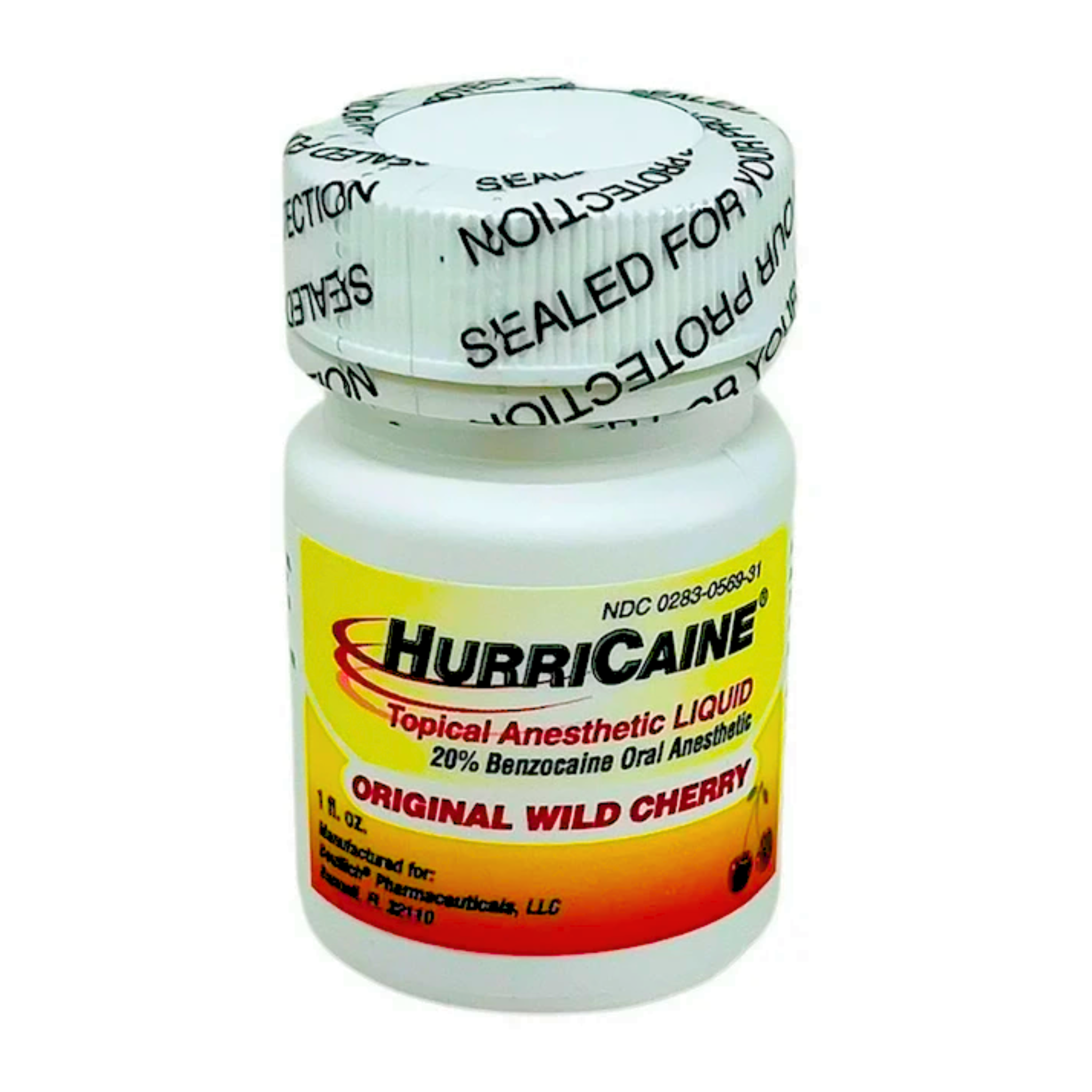 Beutlich, Hurricaine Topical Anesthetic Liquid, Fast-Acting Pain Relief with Wild Cherry Flavor, 1 oz