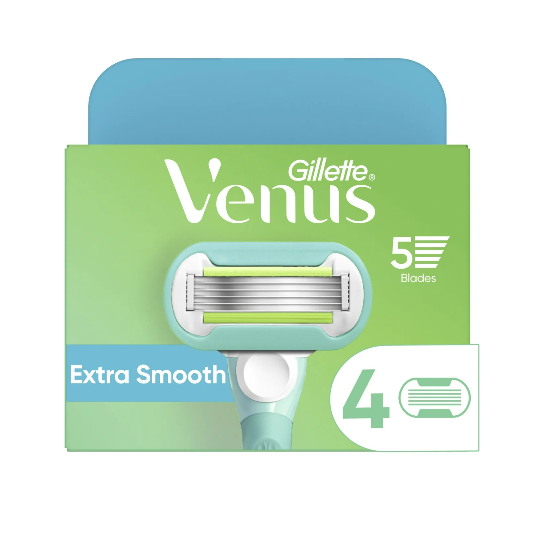 Gillette, Venus Embrace Razor Blade Cartridges, Smooth Shave for Women, 4 Count