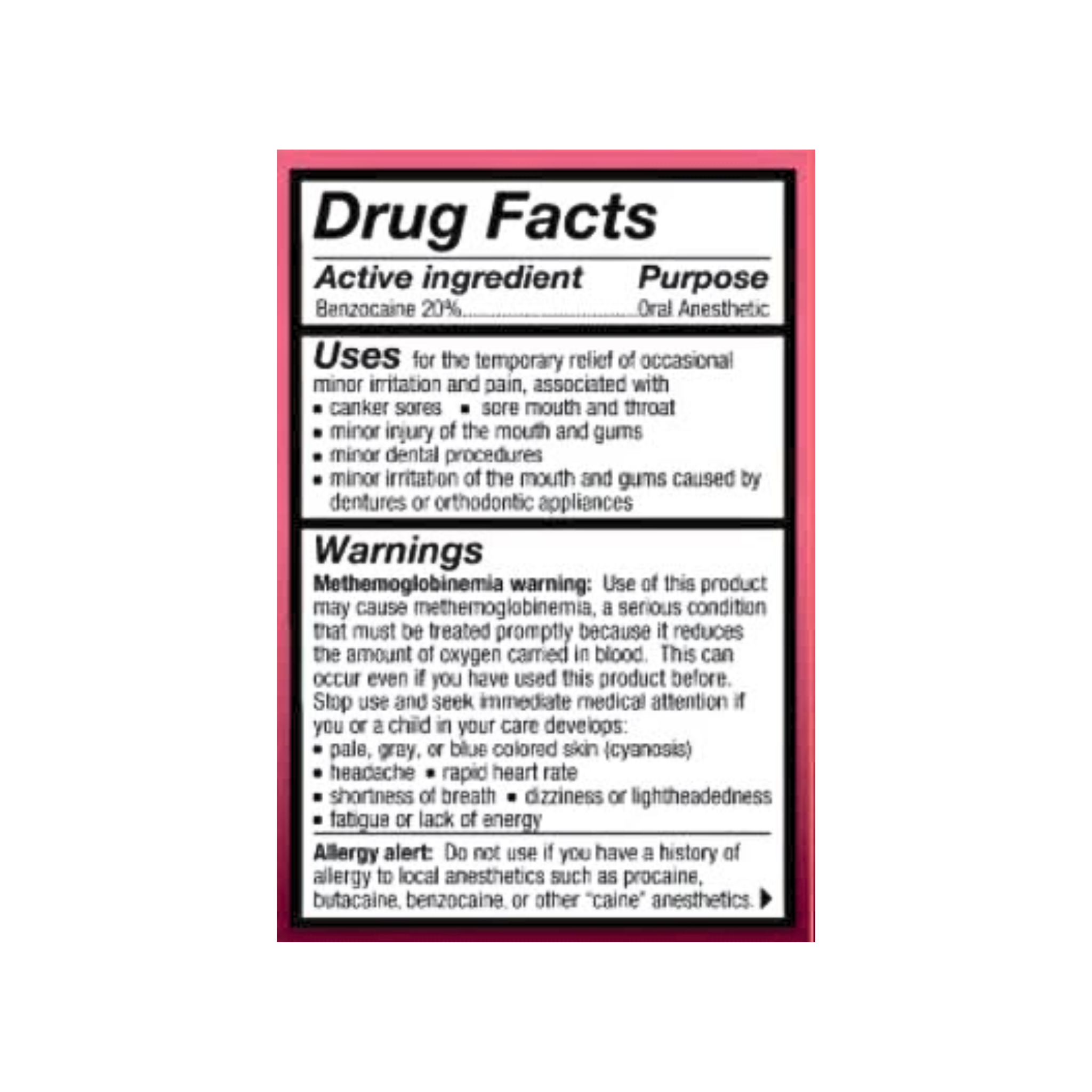 HURRICAINE, Topical Oral Anesthetic Gel, Watermelon Flavor for Fast Pain Relief, 1 oz