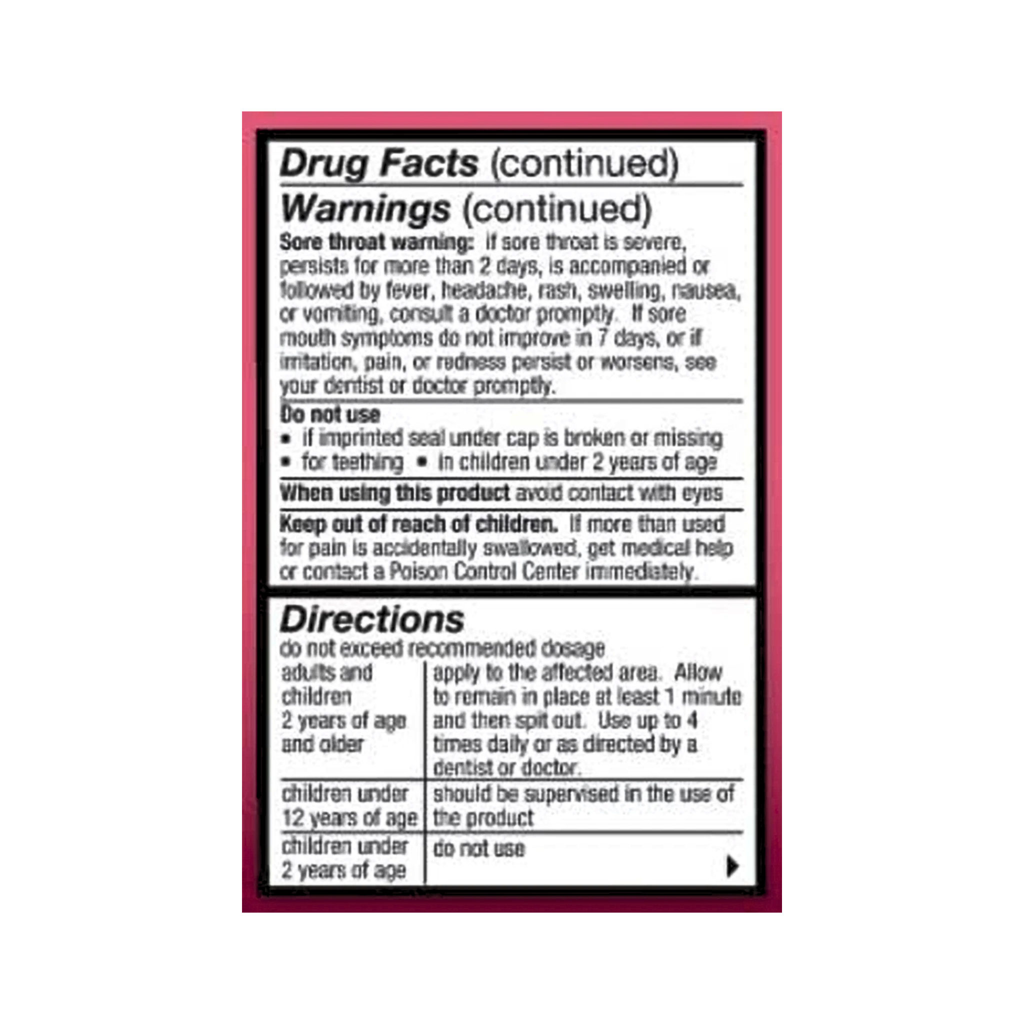 HURRICAINE, Topical Oral Anesthetic Gel, Watermelon Flavor for Fast Pain Relief, 1 oz