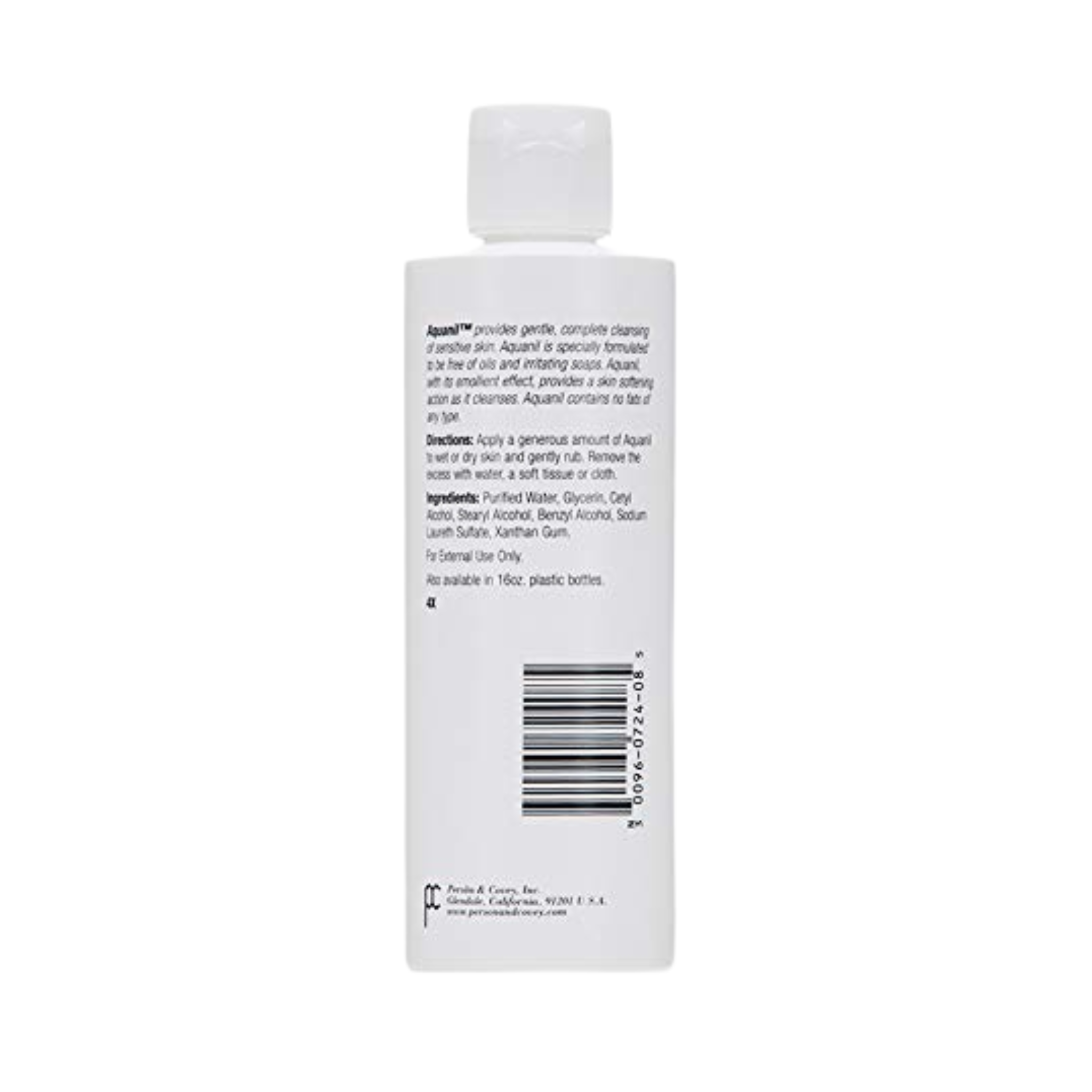 Aquanil, Skin Cleanser, Gentle & Soothing for Sensitive Skin, 8 Oz.