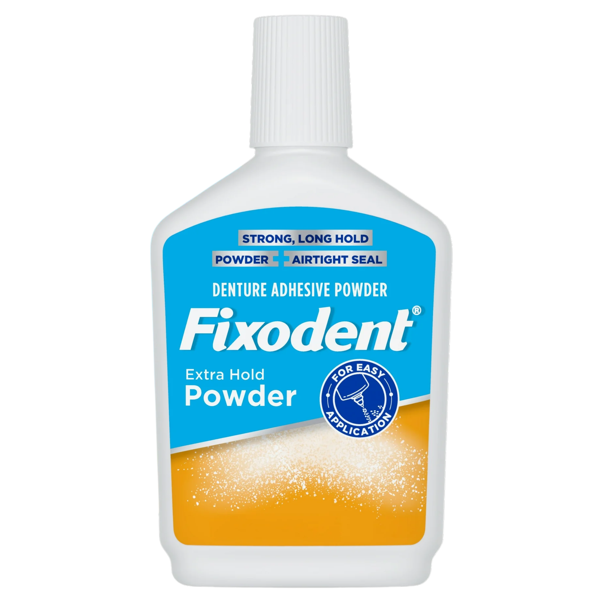 Fixodent, Extra Hold Denture Adhesive Powder, Long-Lasting Secure Fit, 2.7 oz