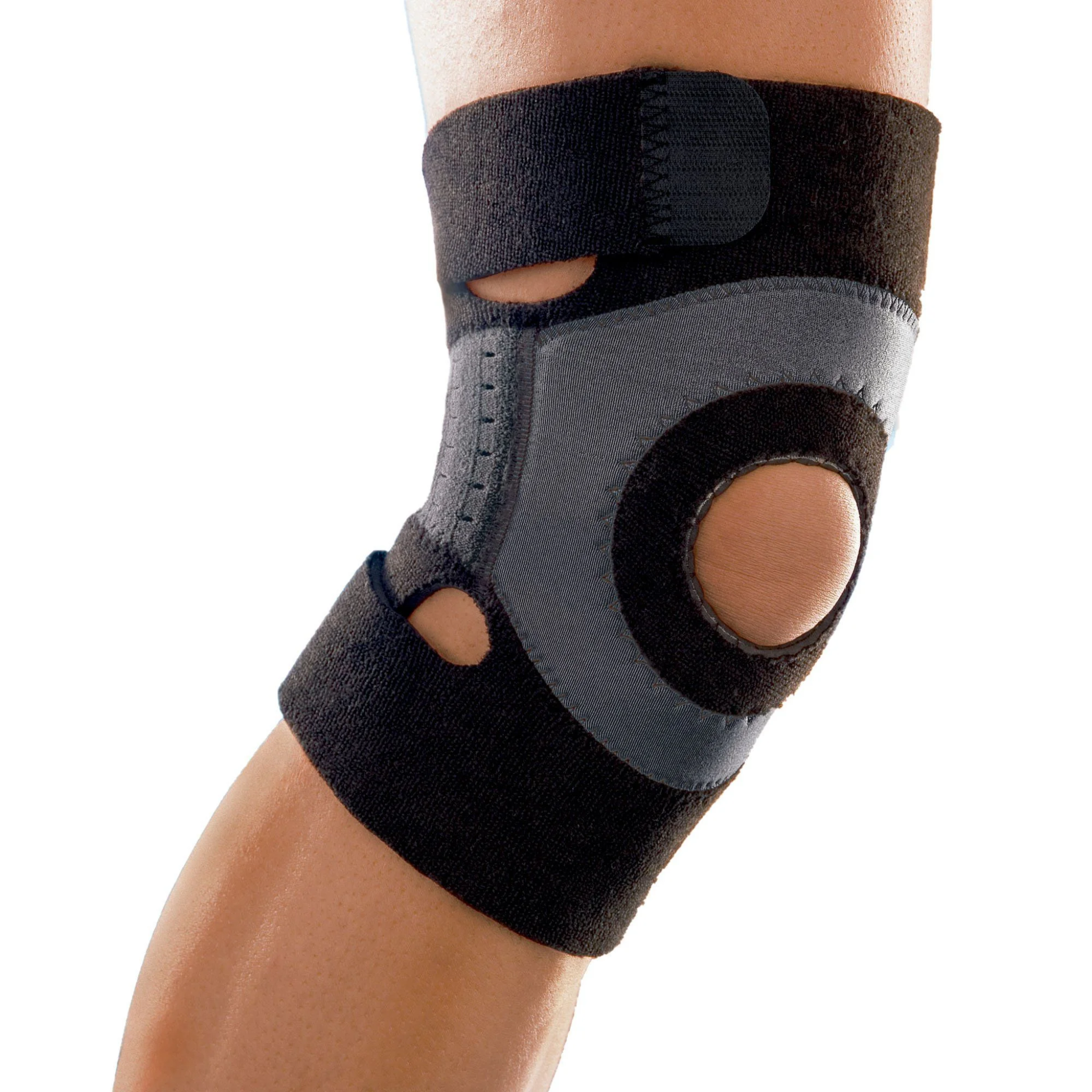 3M, Futuro Moisture Control Sport Knee Support, Breathable and Adjustable Compression, Medium, 1 Unit