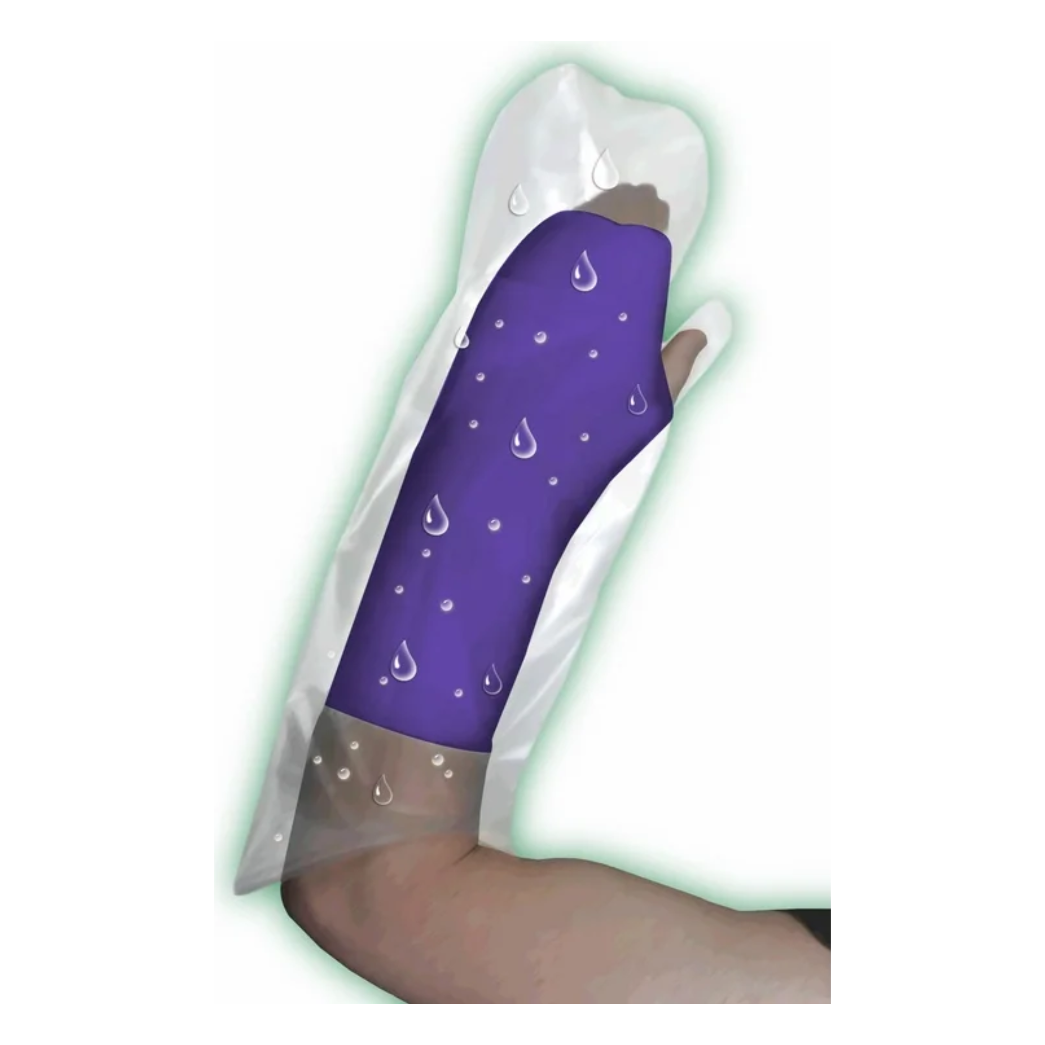 Curad, Cast and Bandage Protector, Waterproof Protection for Child's Arm Cast, Clear, 2 Count
